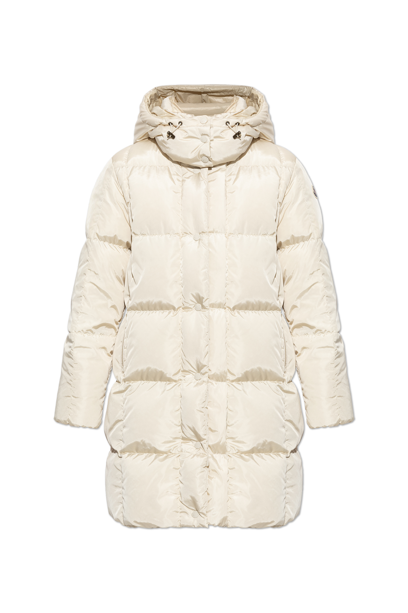 Moncler Puchowy Płaszcz ‘Litte’, Kobiety, Kremowy