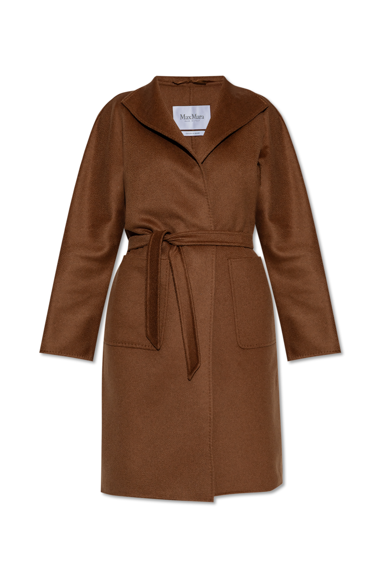 Max Mara Kaszmirowy Płaszcz `Lilia`, Kobiety, Brązowy