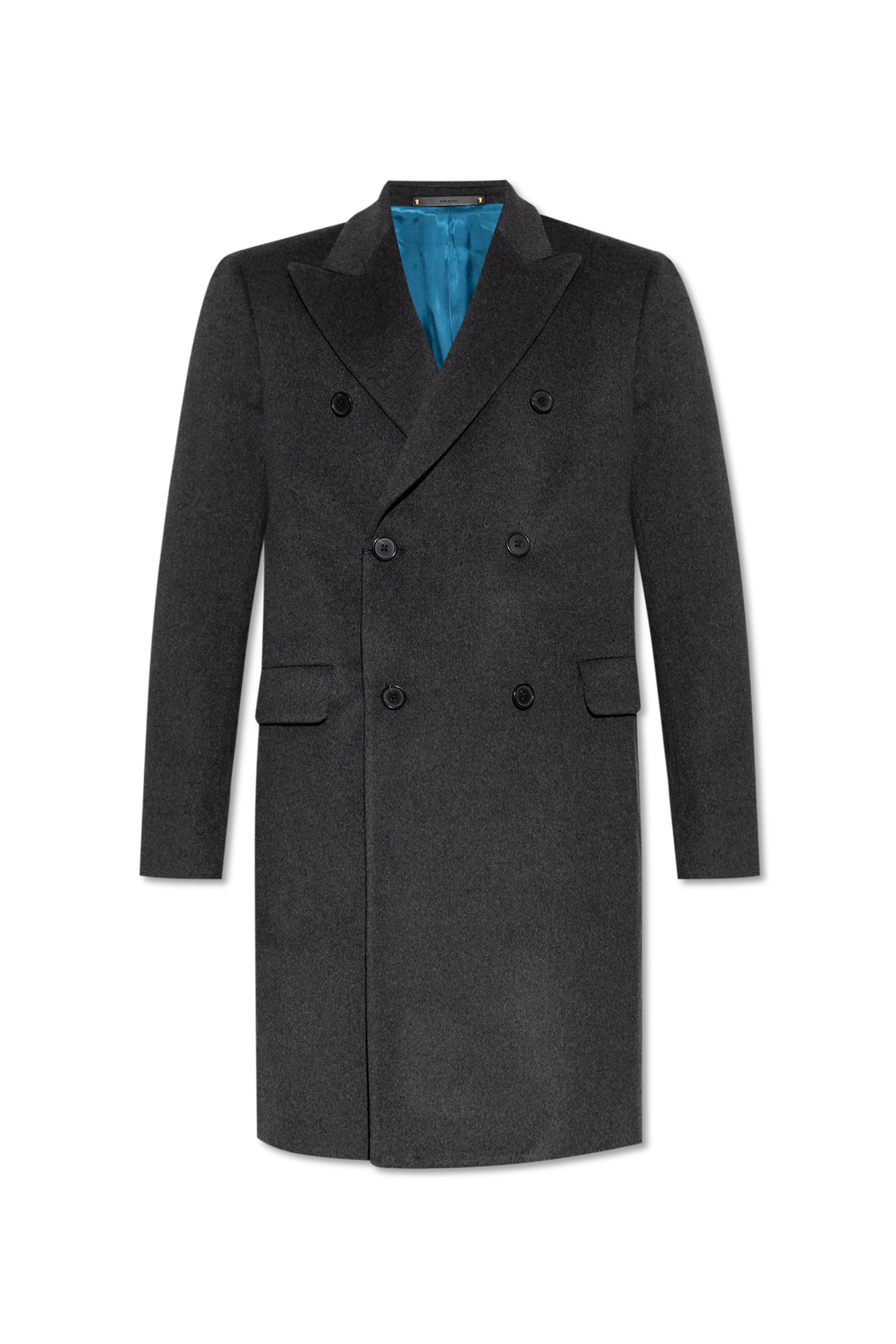 Paul Smith Dwurzędowy Płaszcz, Mężczyźni, Szary