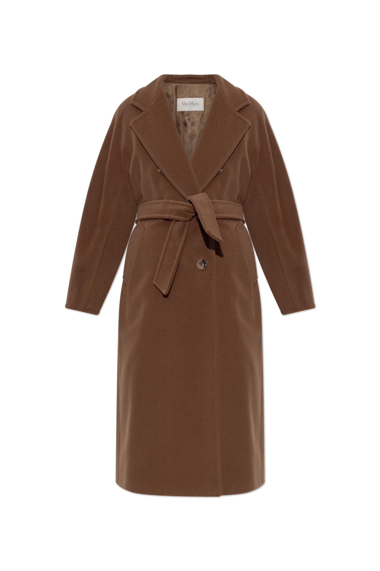 Max Mara Wełniany Płaszcz `Madame`, Kobiety, Brązowy
