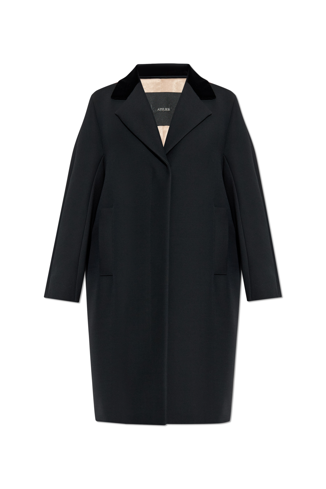 Max Mara Płaszcz `Mamola`, Kobiety, Czarny