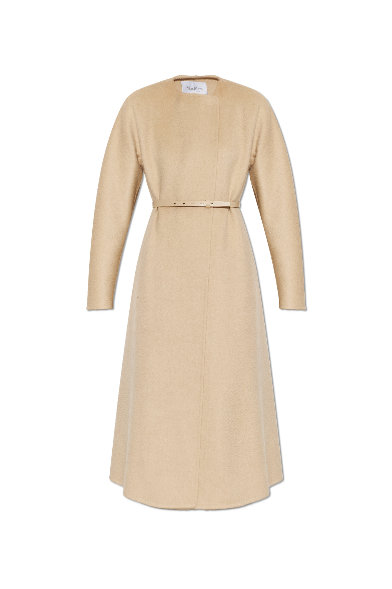 Max Mara Wełniany Płaszcz `Umico`, Kobiety, Beżowy