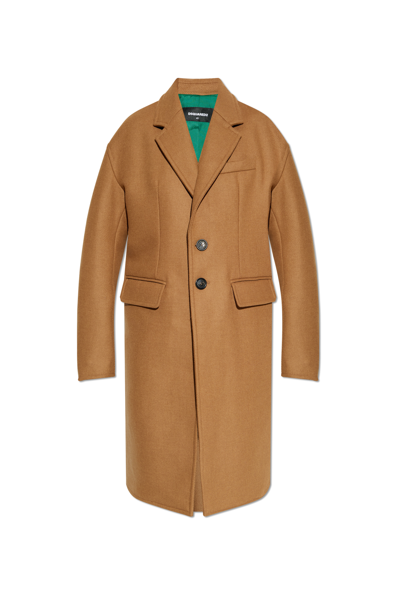 Dsquared2 Wełniany Płaszcz, Kobiety, Beżowy
