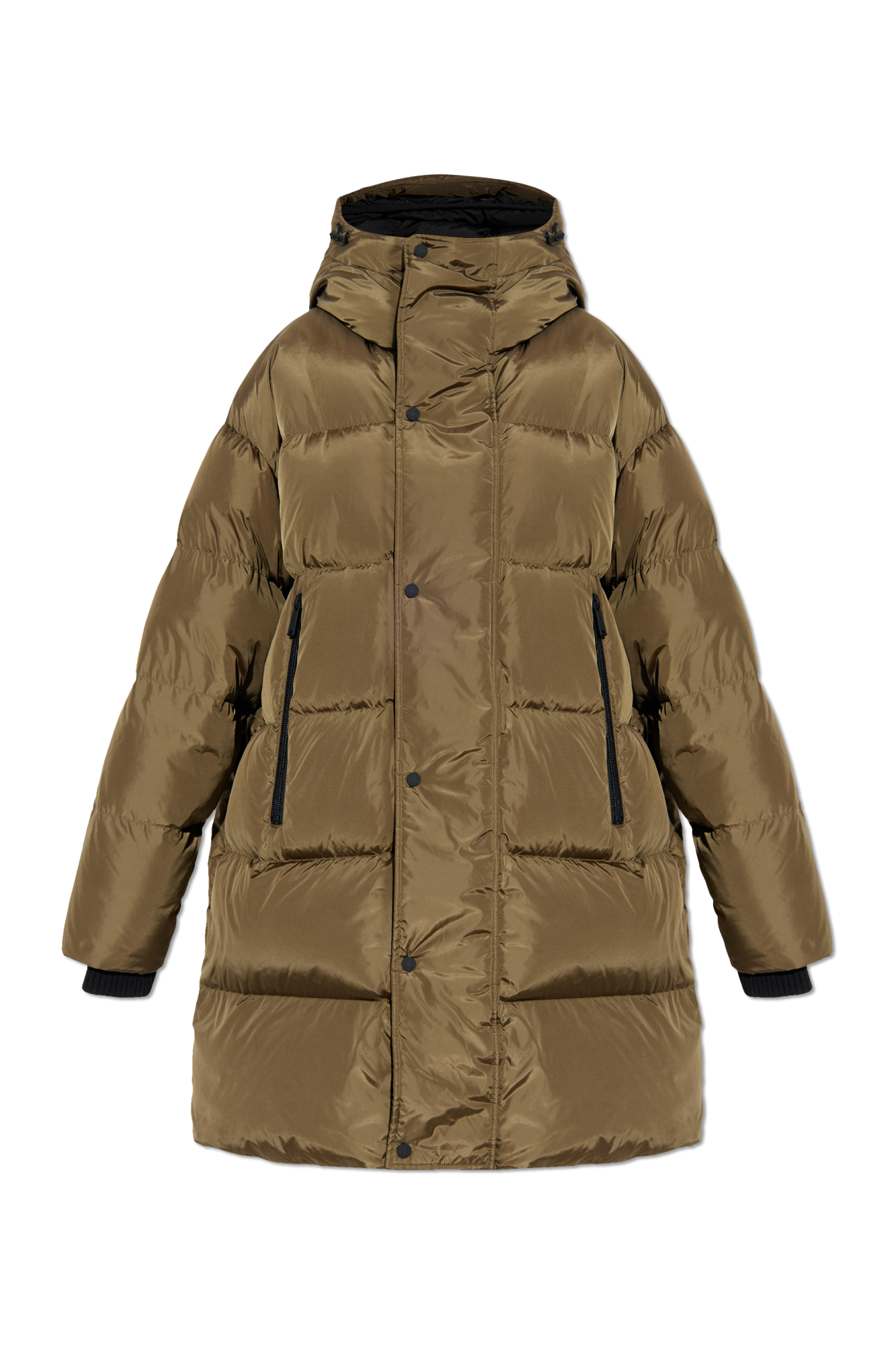 Dsquared2 Długa Kurtka Puchowa, Kobiety, Zielony