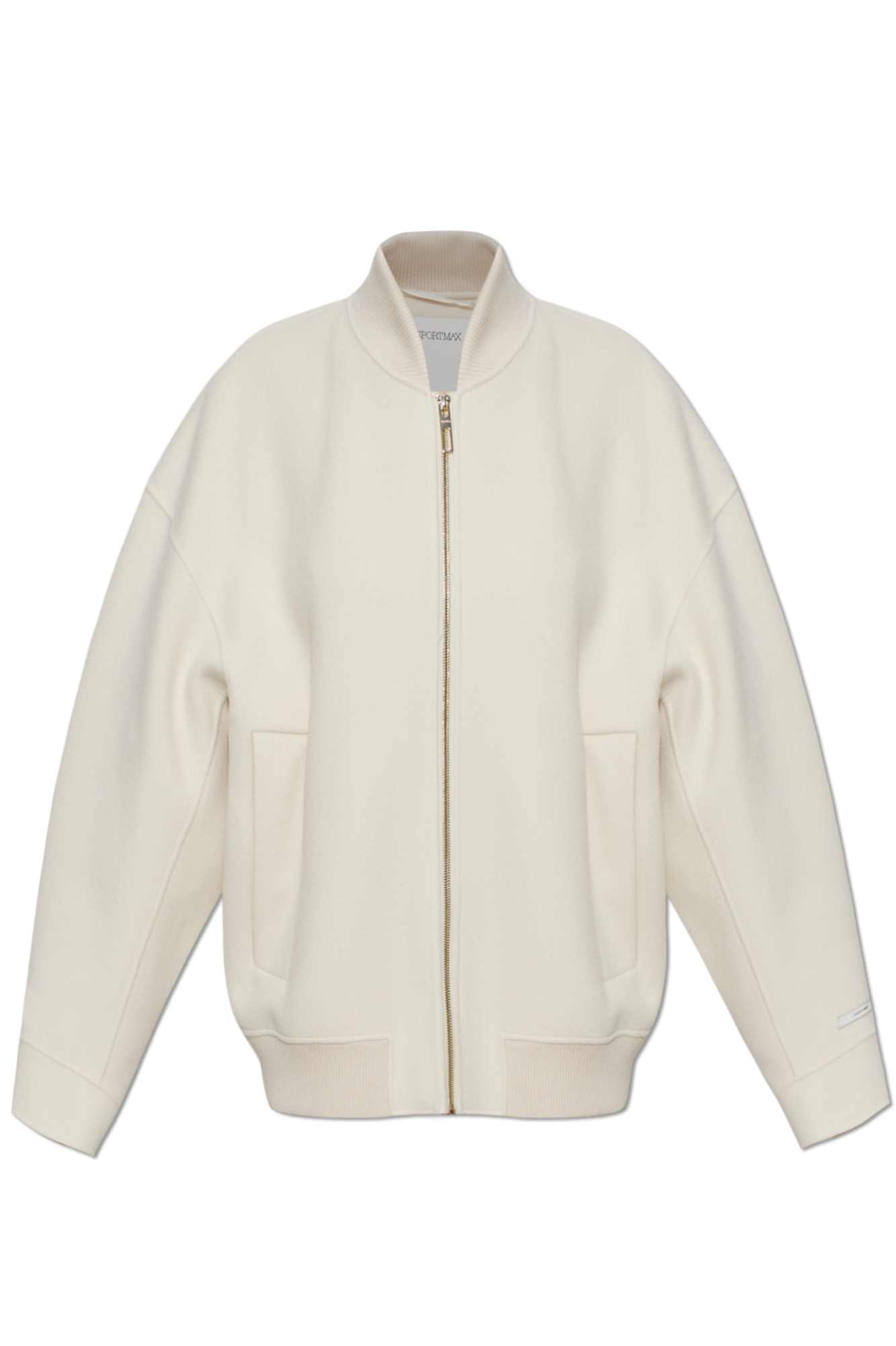Sportmax Kurtka `Ondata` Typu `bomber`, Kobiety, Kremowy