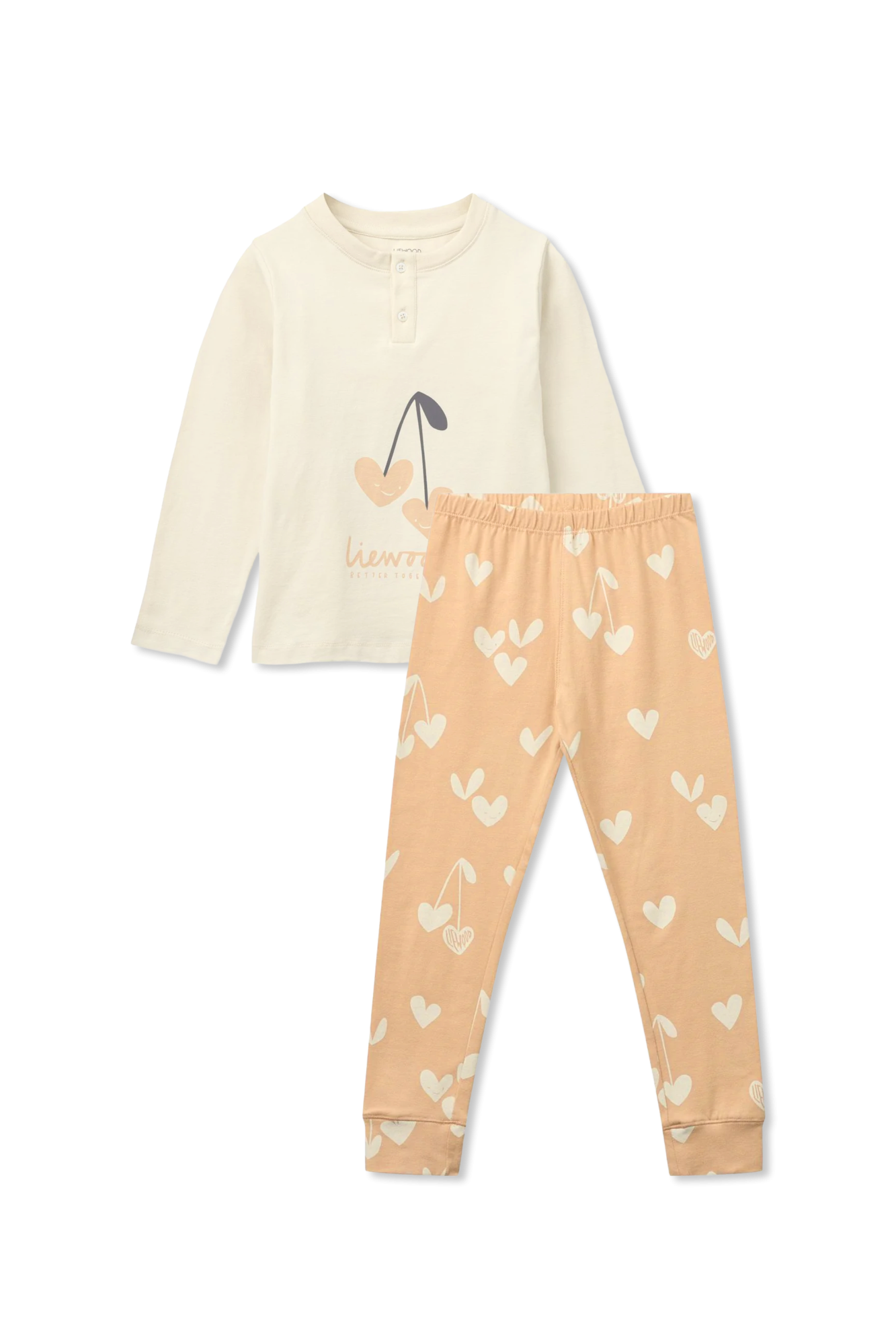 Liewood Piżama Z Nadrukiem, Unisex, Różowy