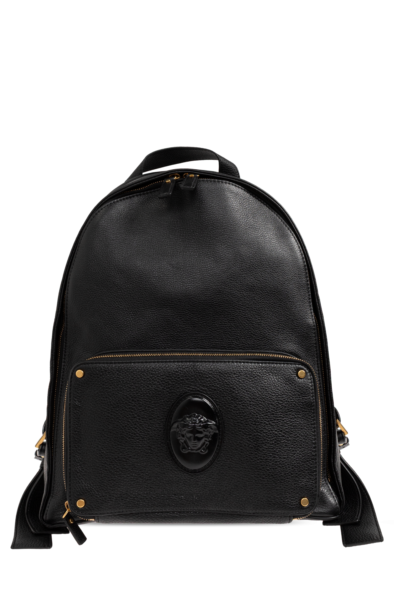 Versace Skórzany Plecak `Lou`, Mężczyźni, Czarny