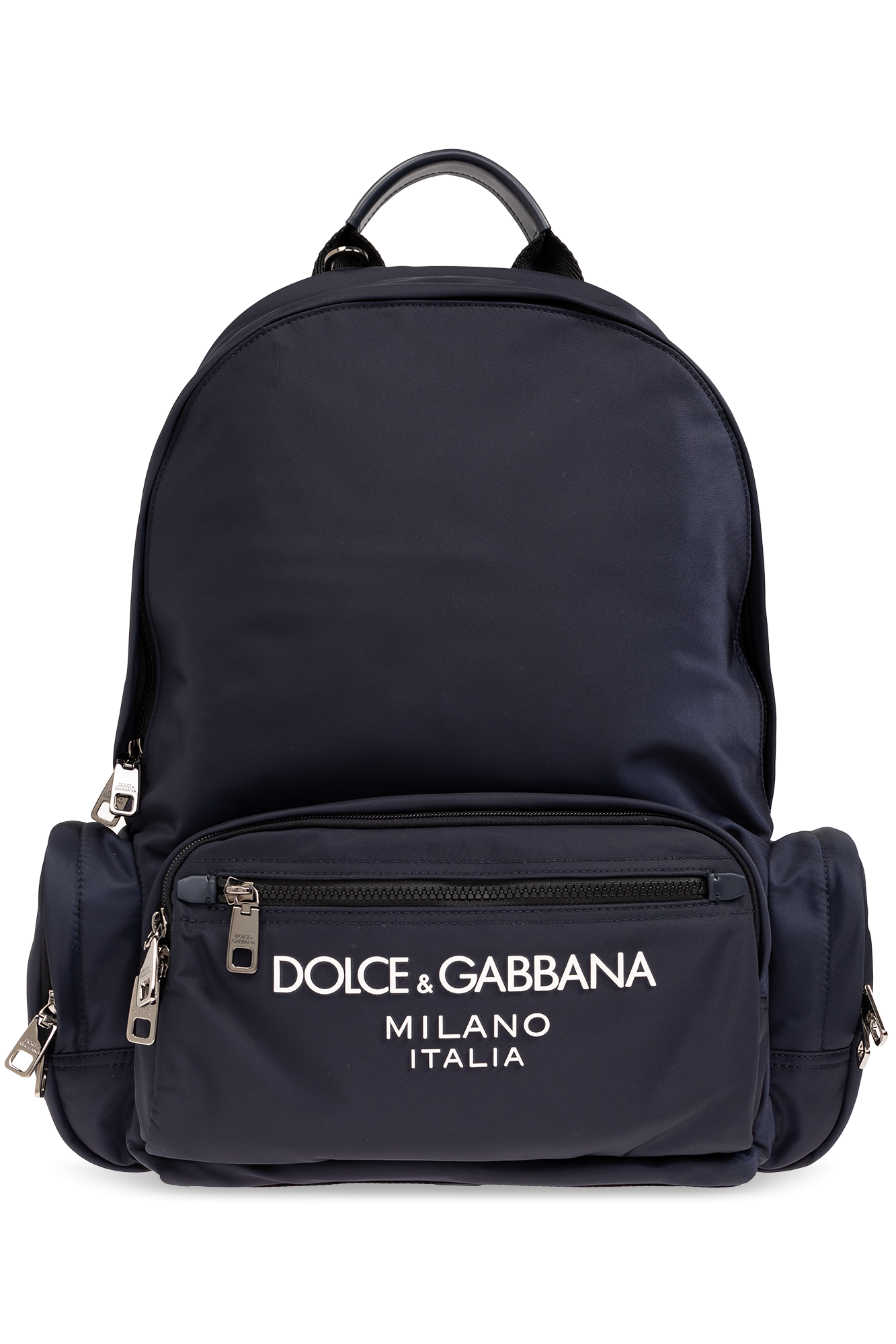 Dolce & Gabbana Plecak Z Logo, Mężczyźni, Granatowy