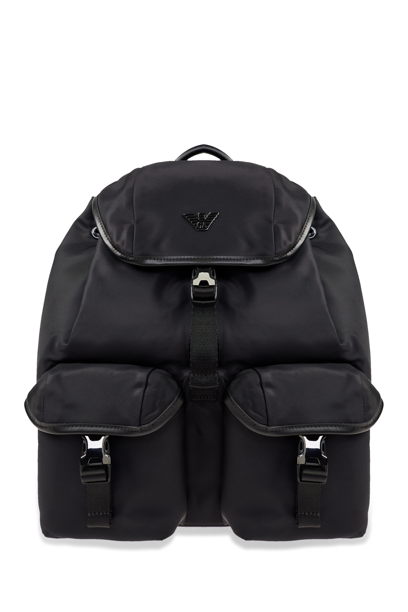 Emporio Armani Plecak Z Kolekcji `Sustainability’, Mężczyźni, Czarny