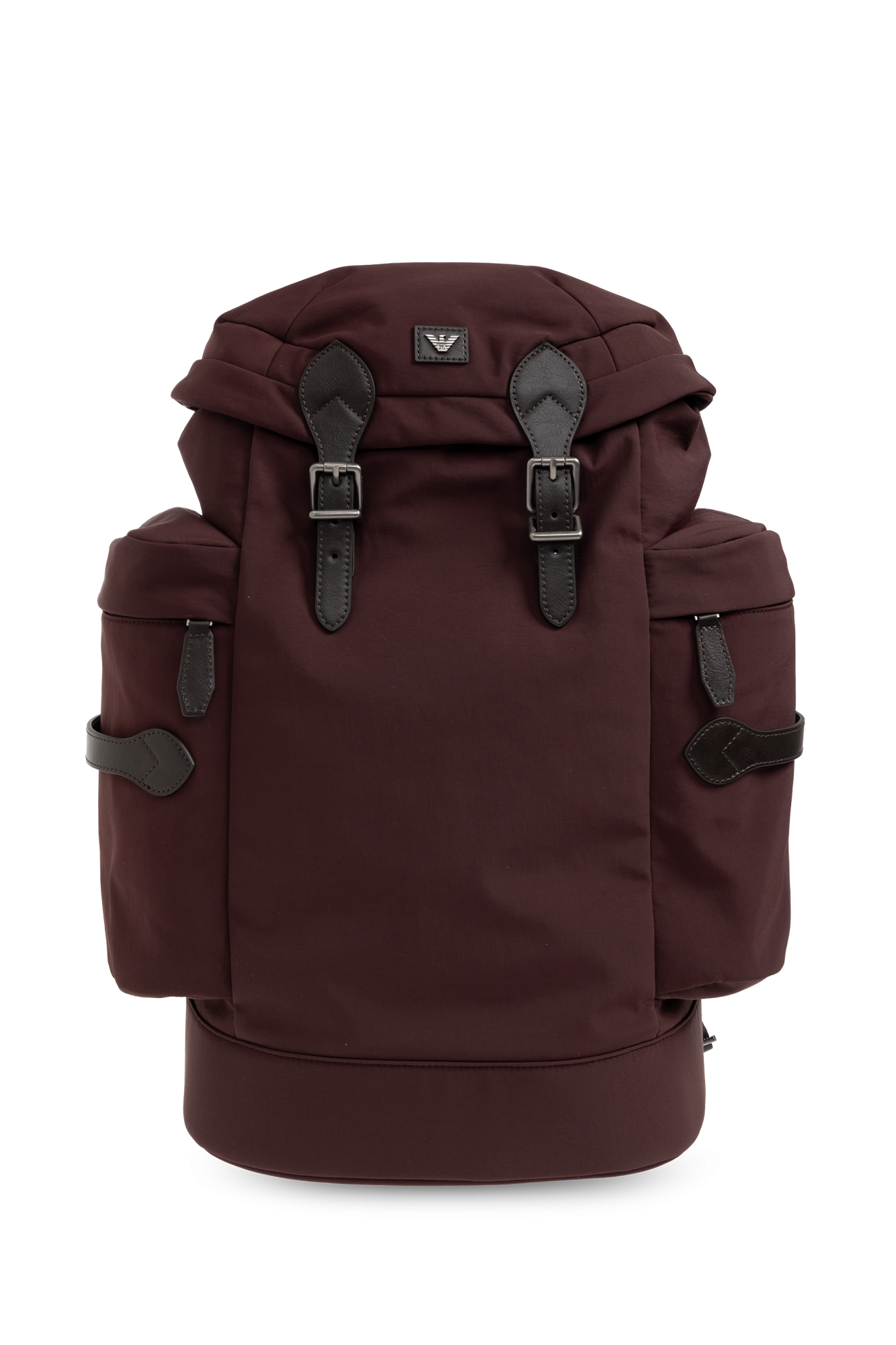 Emporio Armani Plecak Z Aplikacją  Z Logo, Mężczyźni, Bordo