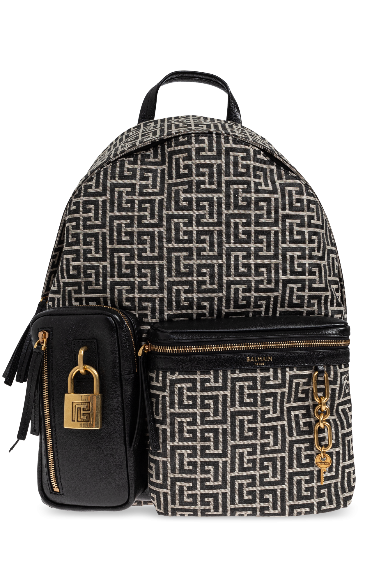 Balmain Plecak ‘Pulse’ Z Monogramem, Mężczyźni, Czarny