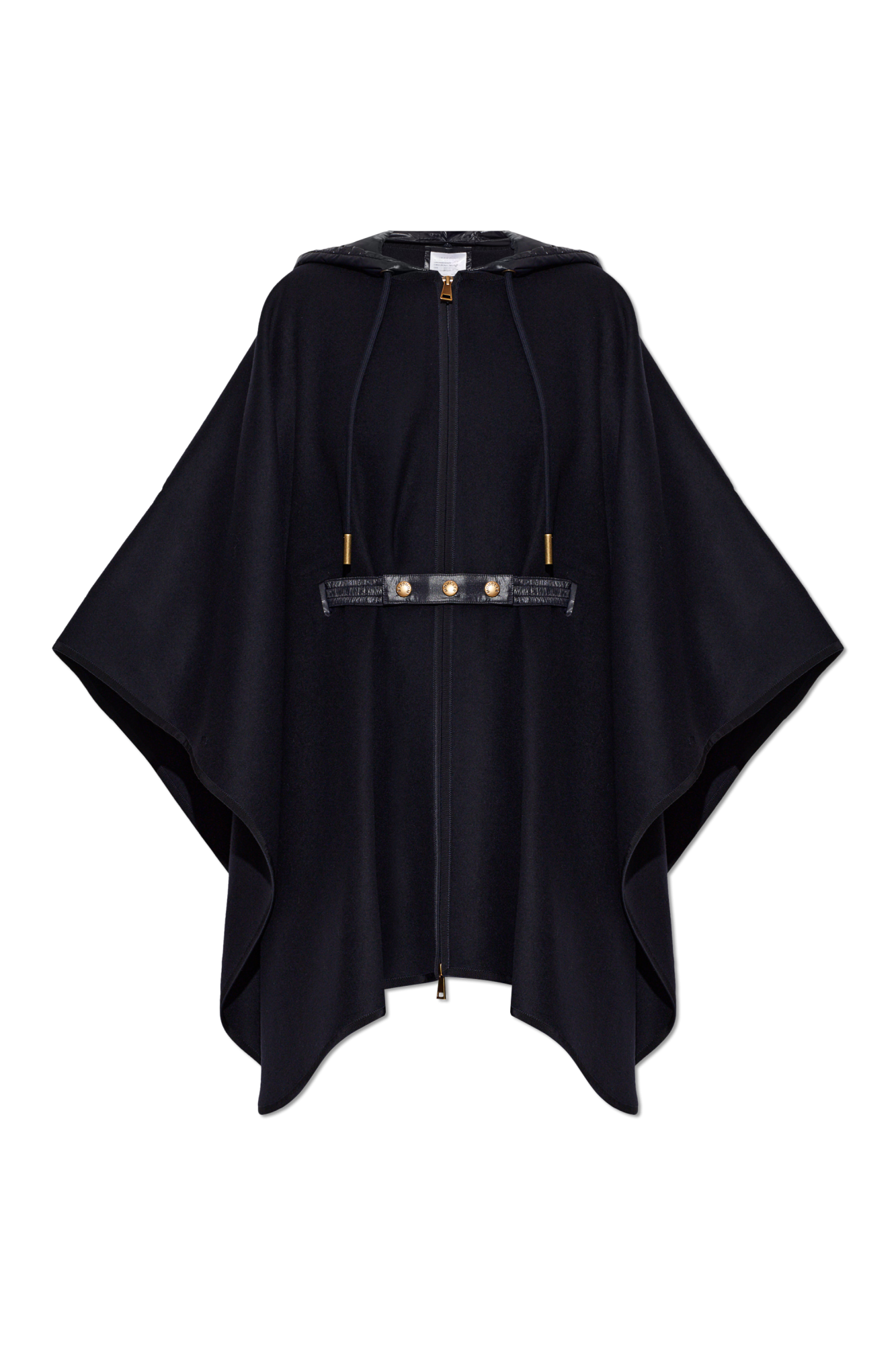 Moncler Wełniane Ponczo, Kobiety, Granatowy