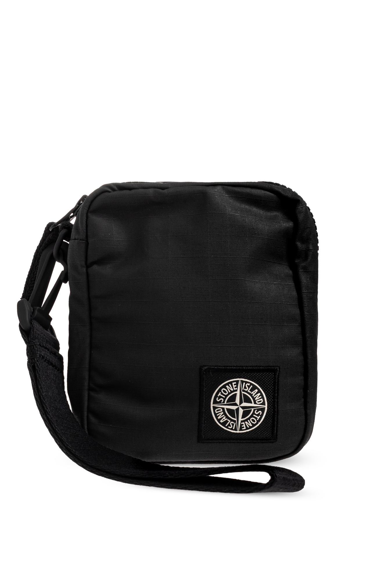 Stone Island Saszetka Z Odpinanym Paskiem Na Nadgarstek, Mężczyźni, Czarny
