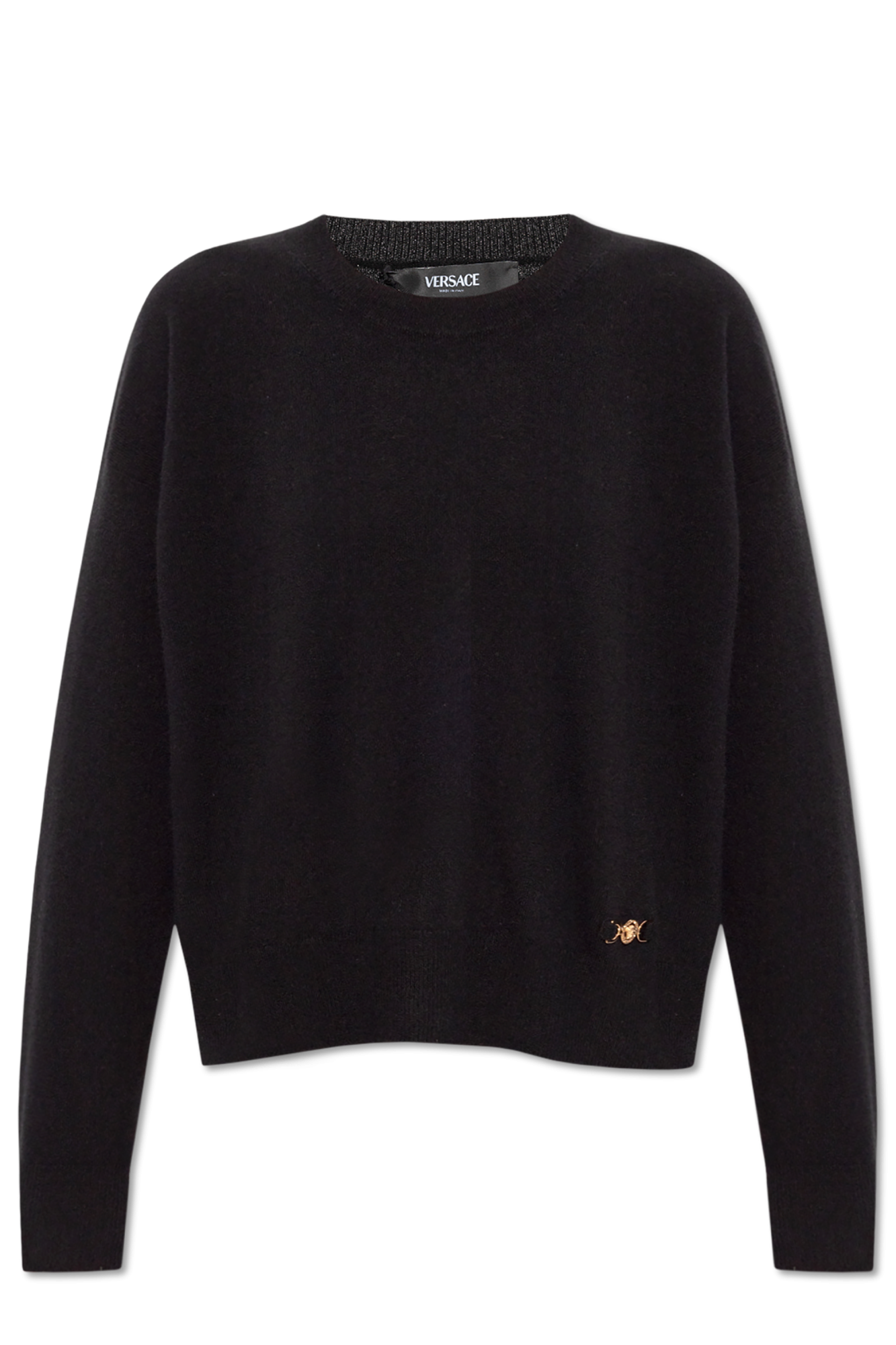 Versace Sweter Z Logo, Kobiety, Czarny