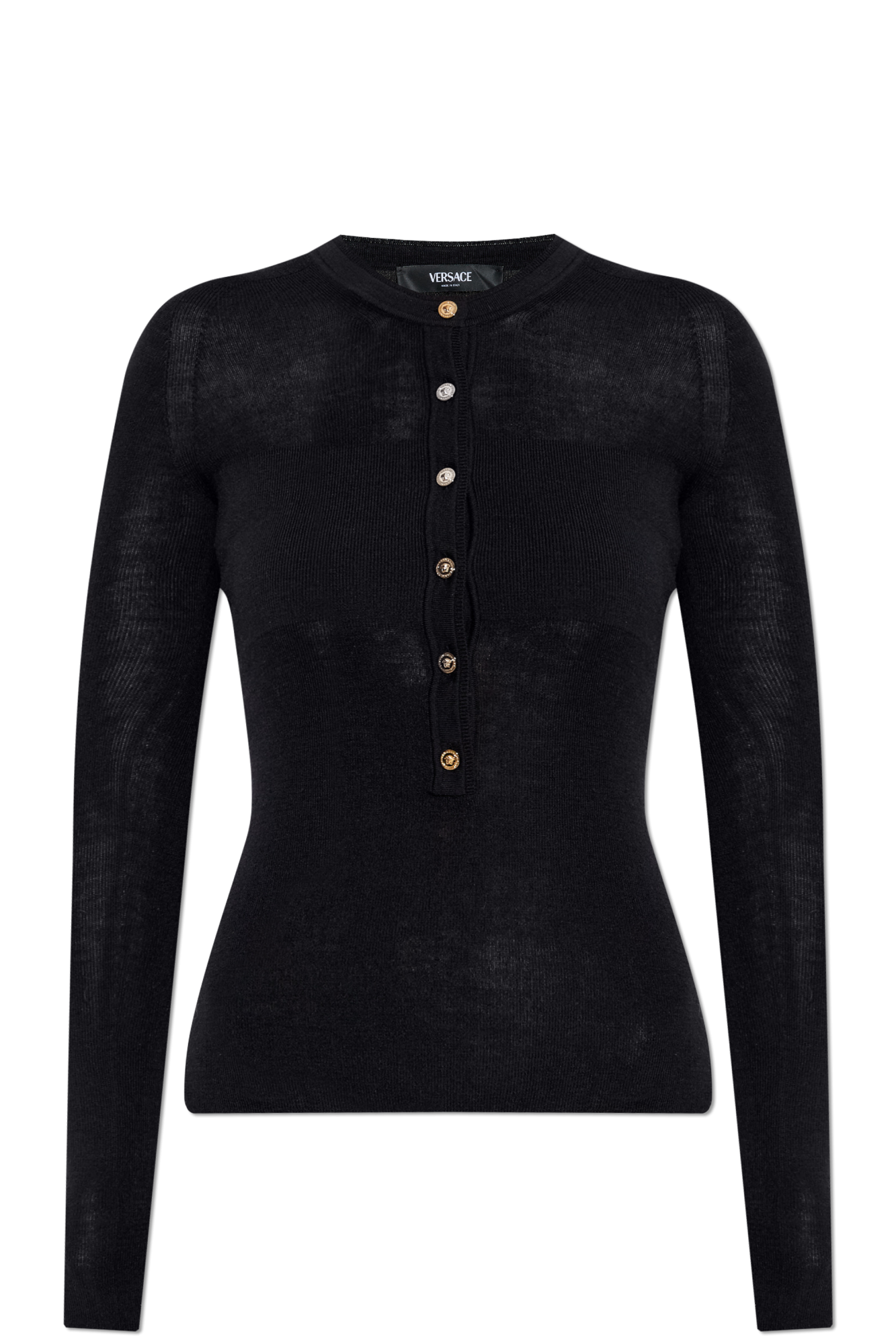 Versace Top O Dopasowanym Kroju, Kobiety, Czarny