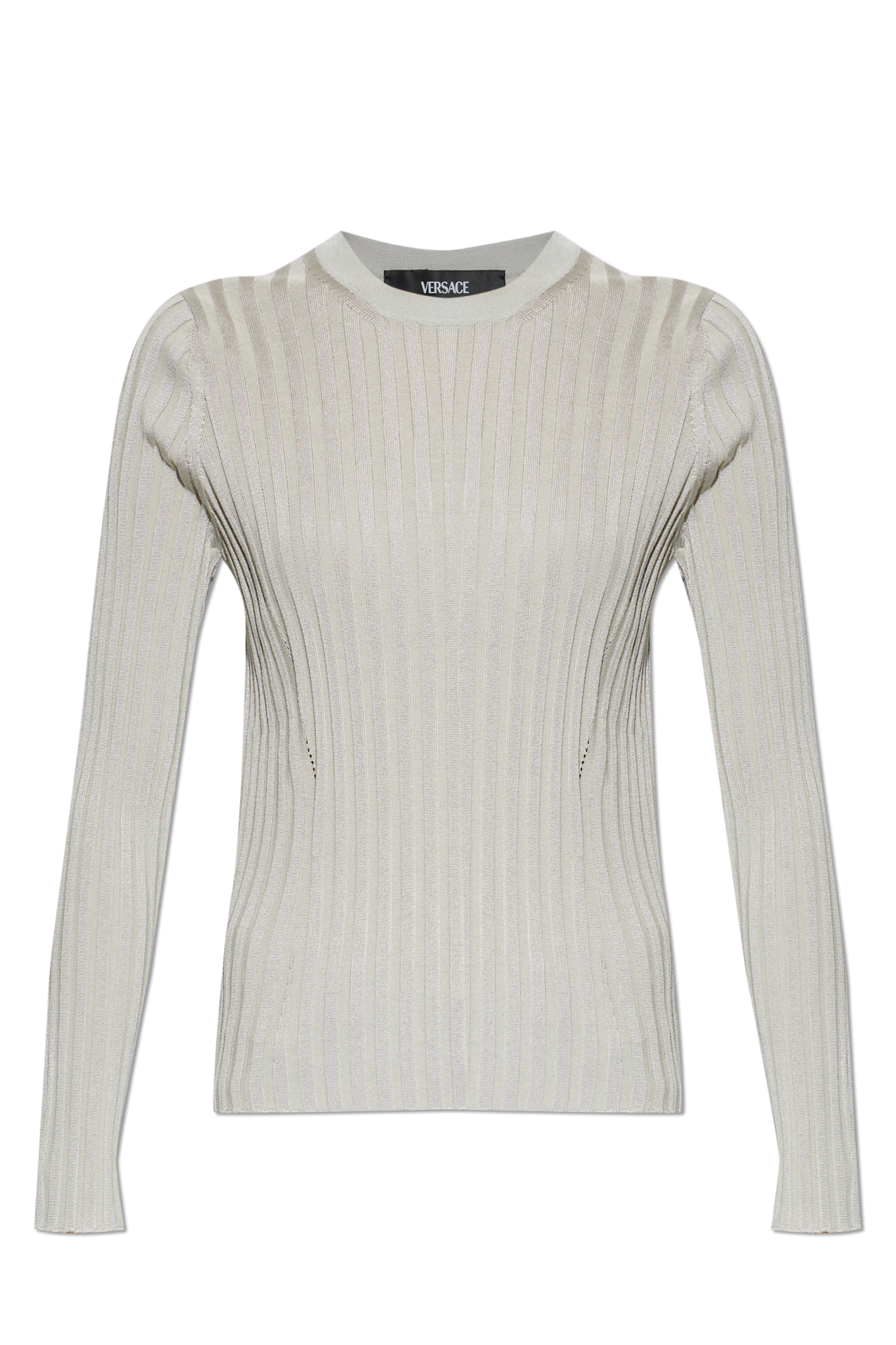 Versace Top Z Długimi Rękawami, Kobiety, Szary