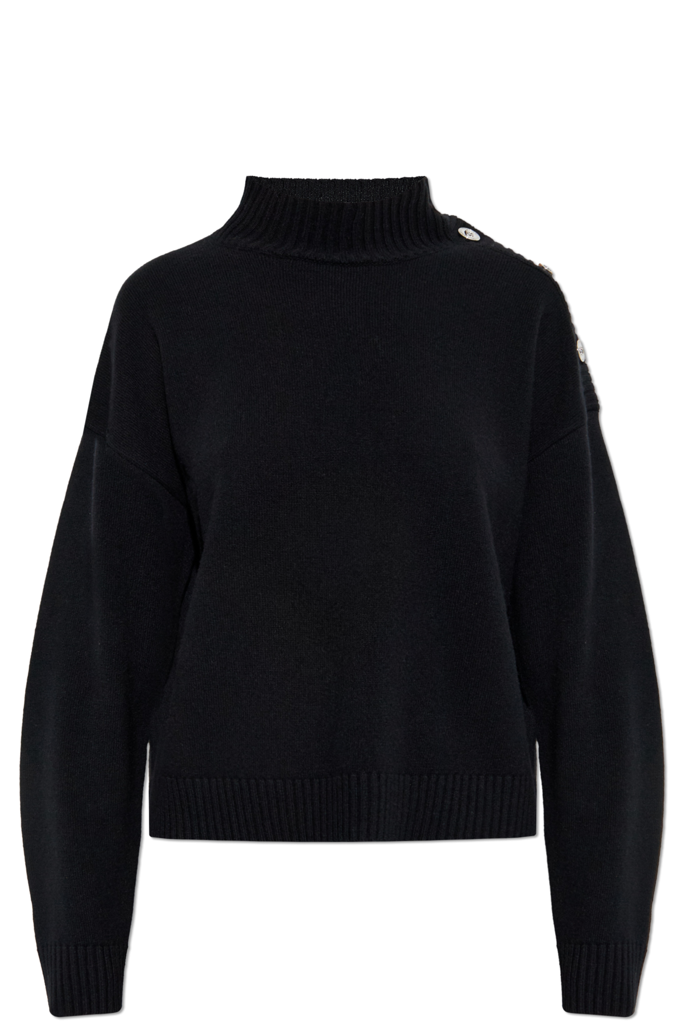 Versace Sweter Ze Stójką, Kobiety, Czarny