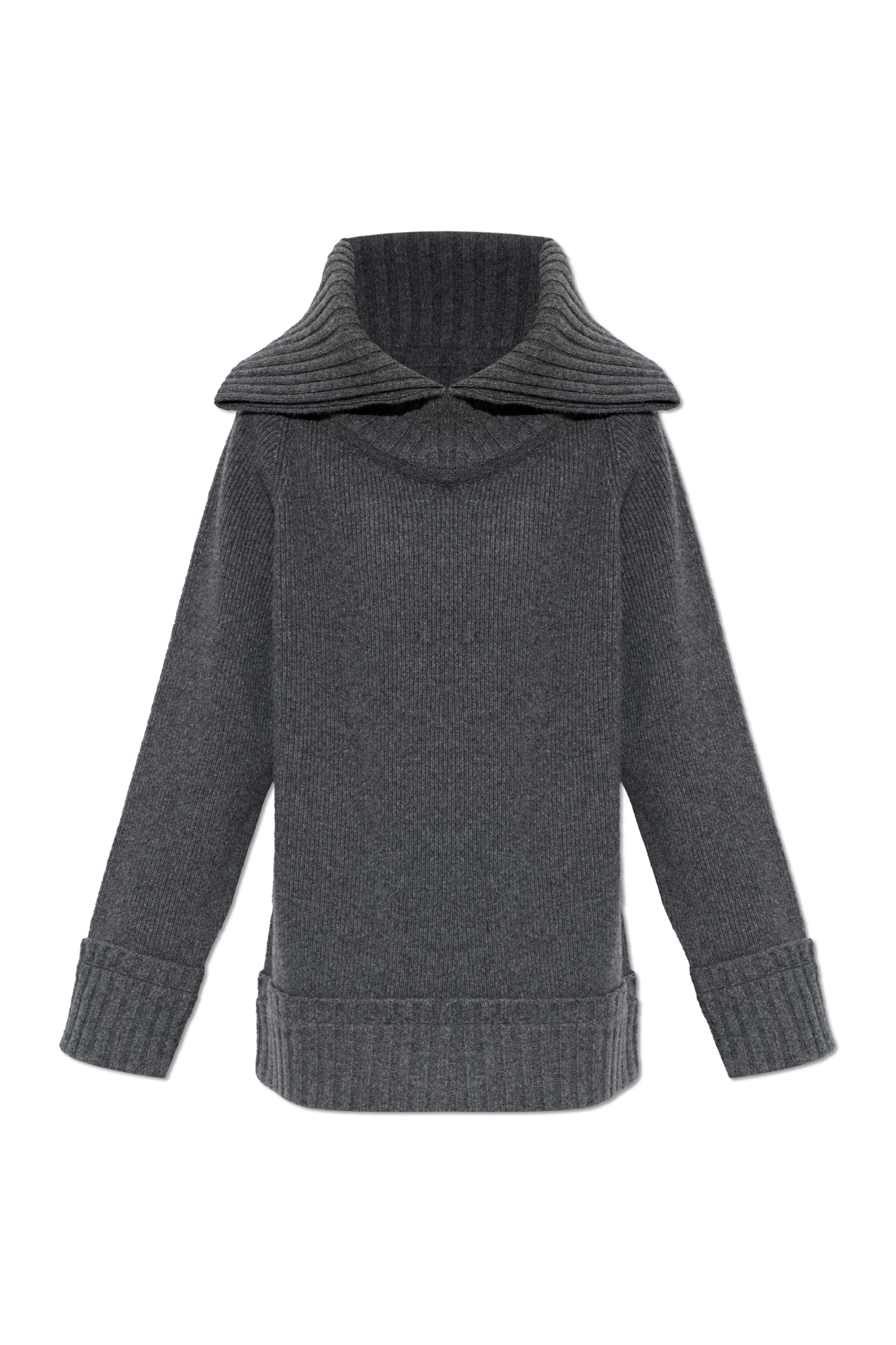 Victoria Beckham Sweter Z Szerokim Kołnierzem, Kobiety, Szary
