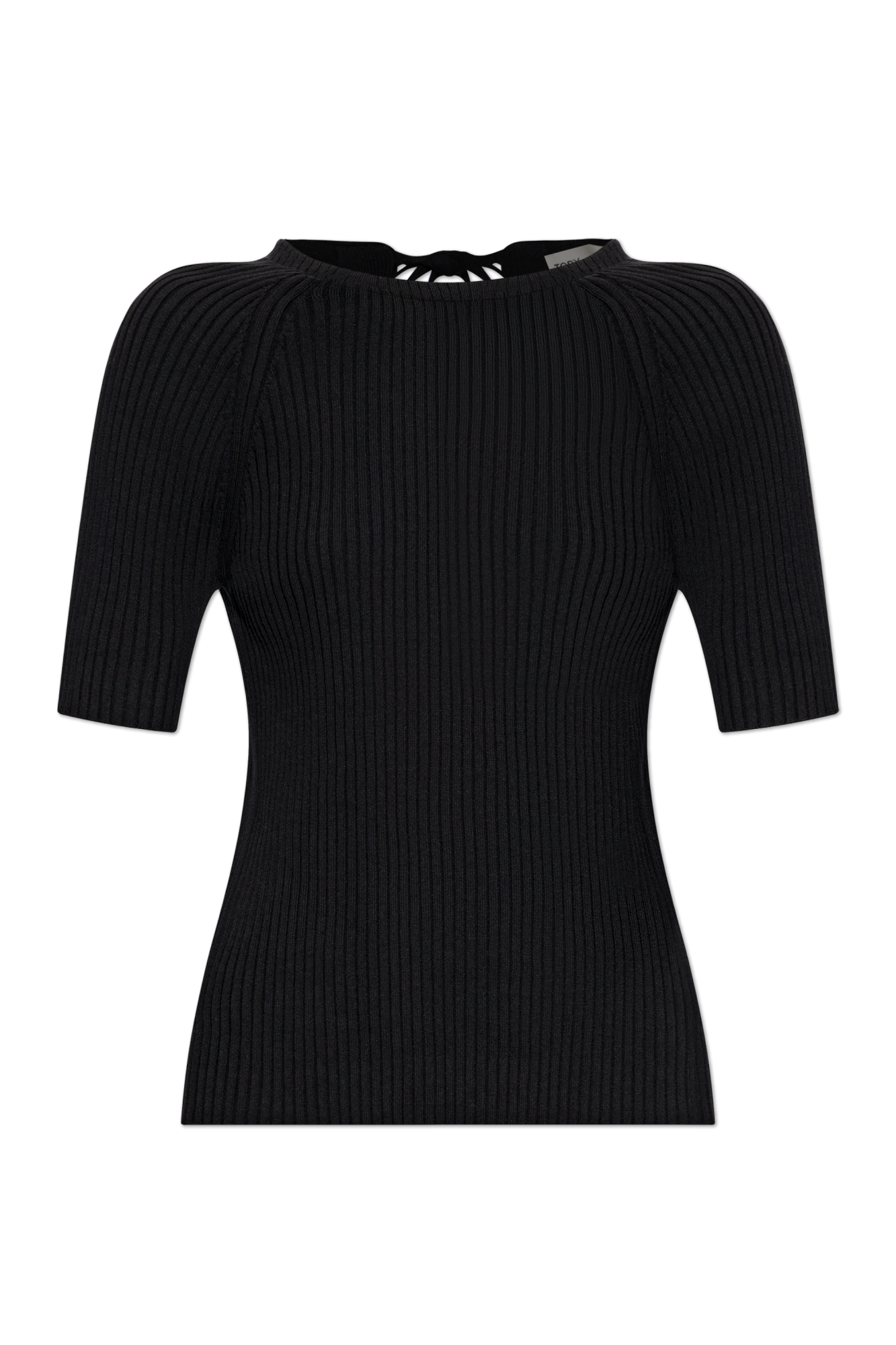 Tory Burch Top Z Wiązaniem Z Tyłu, Kobiety, Czarny