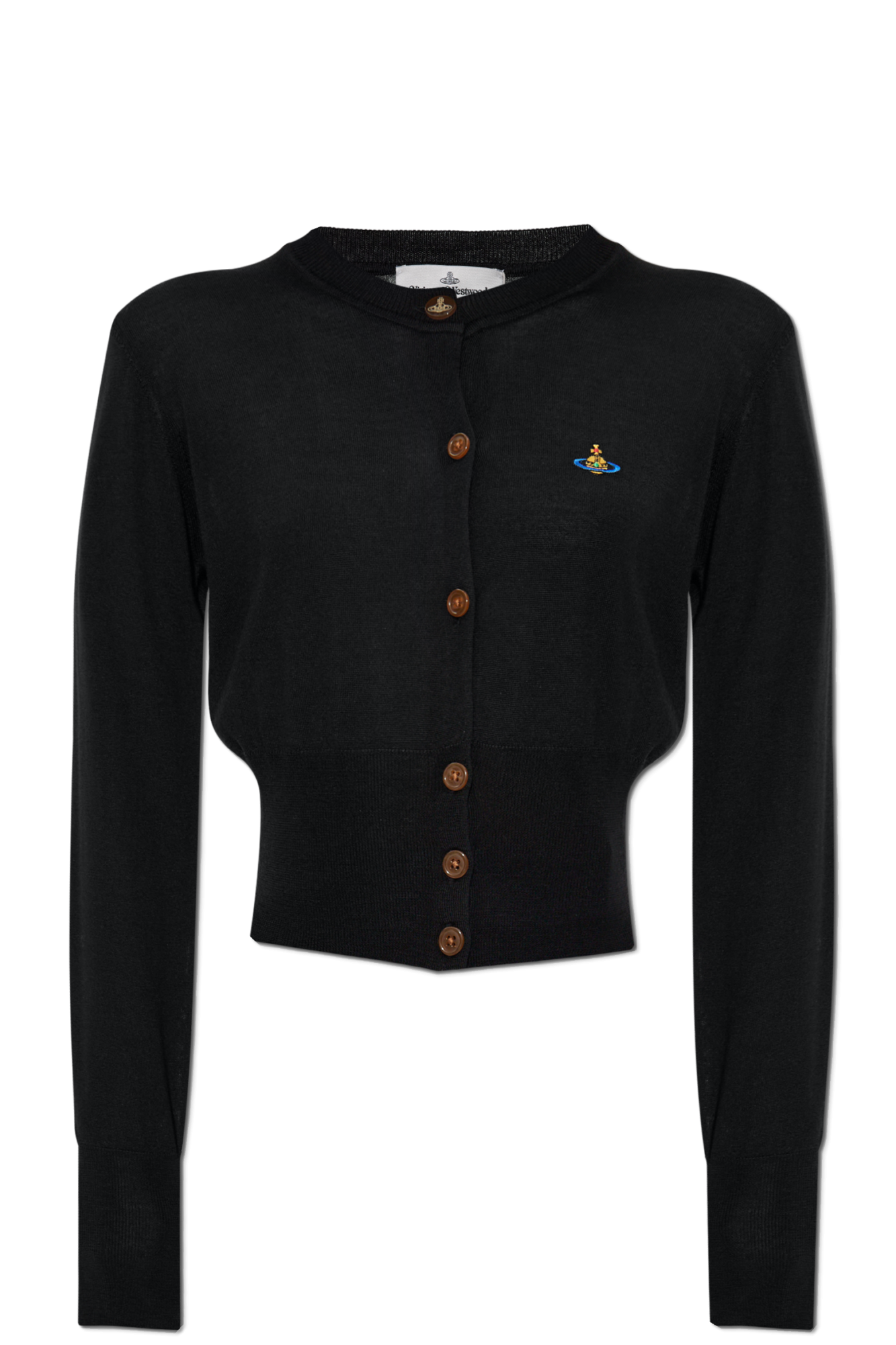 Vivienne Westwood Kardigan Z Logo, Kobiety, Czarny