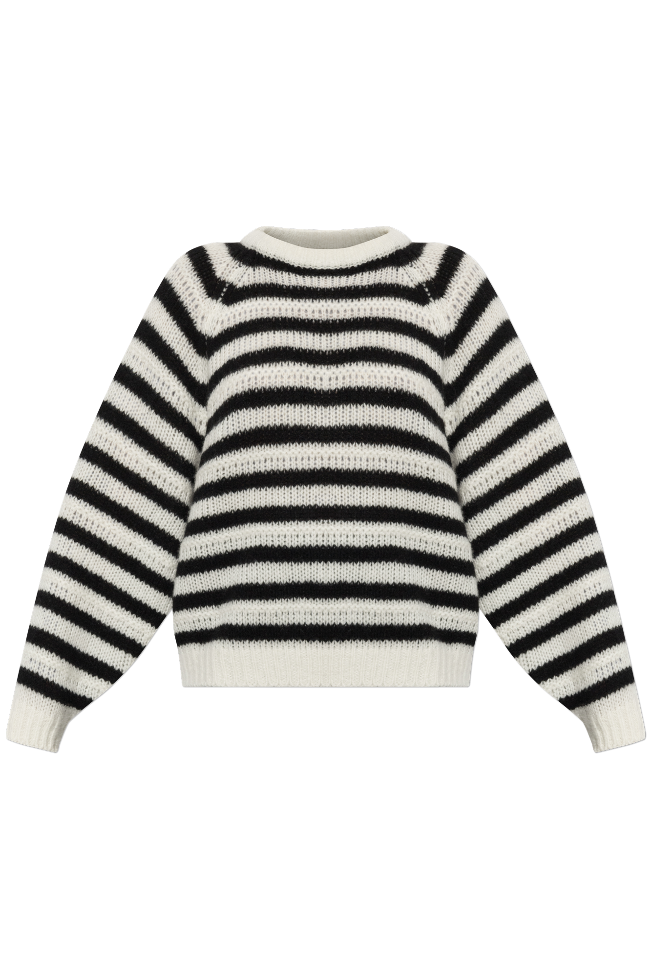 Lisa Yang Kaszmirowy Sweter ‘Reni Stripes’, Kobiety, Biały