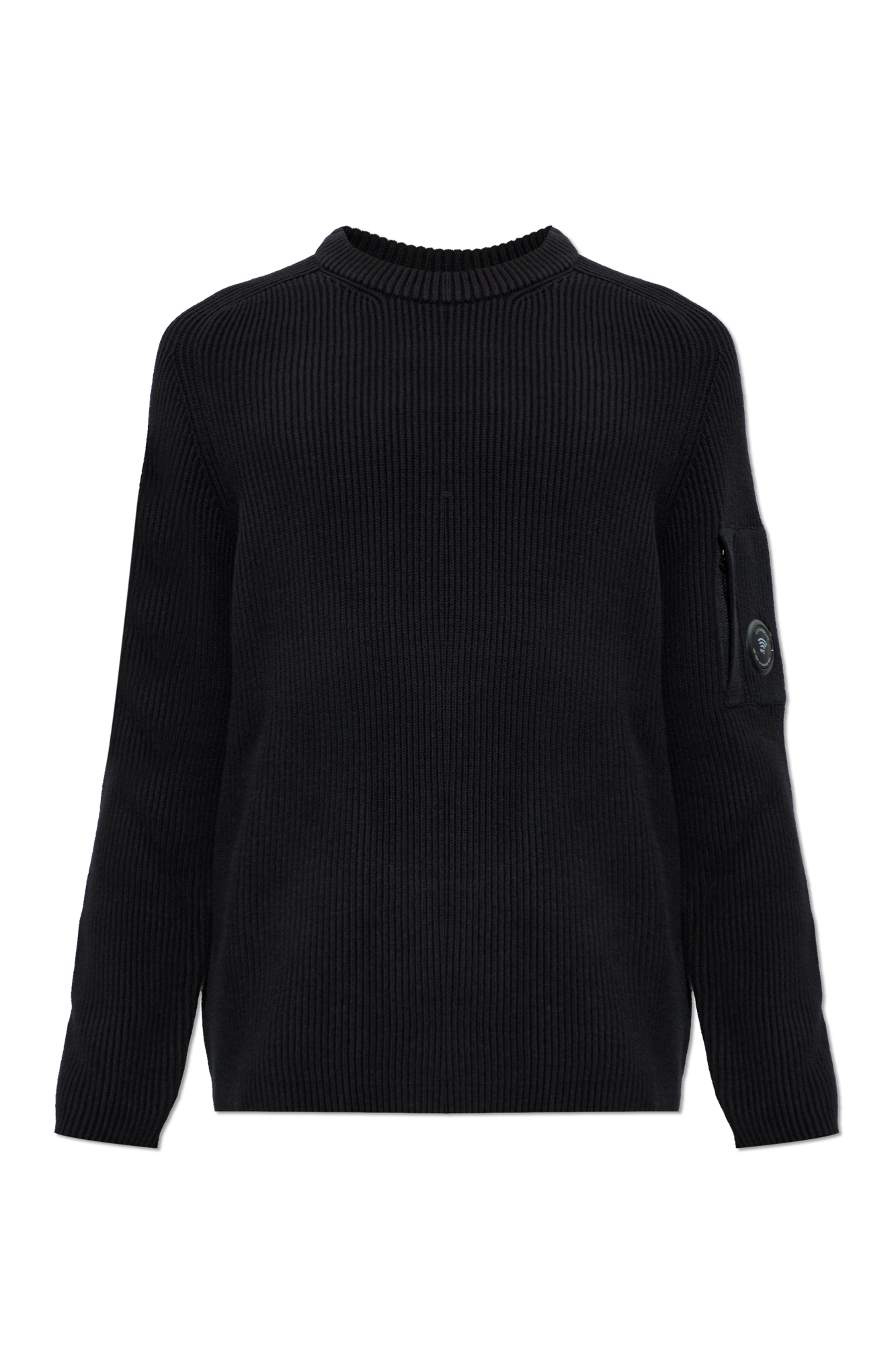 C.P. Company Sweter Z Kieszenią, Mężczyźni, Czarny