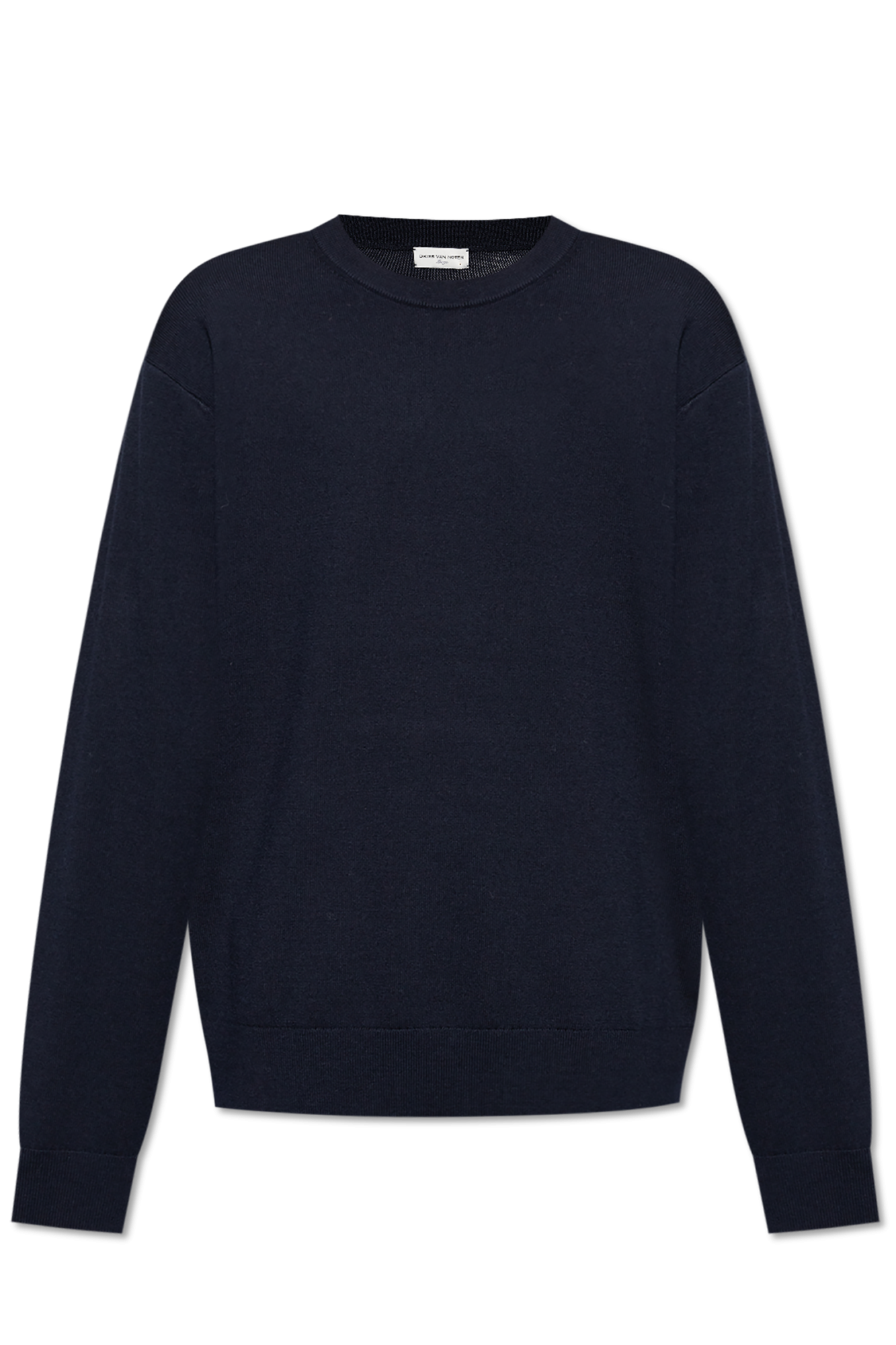 Dries Van Noten Wełniany Sweter, Mężczyźni, Granatowy