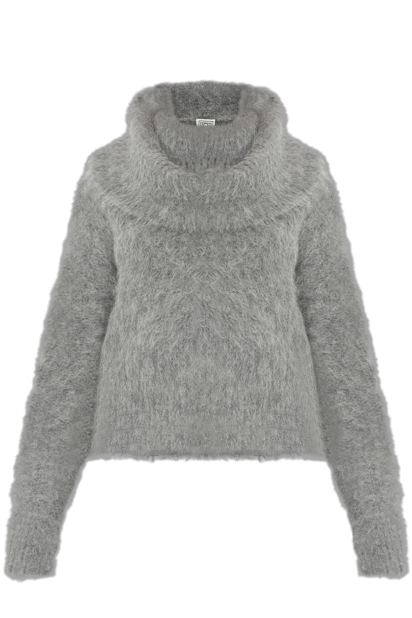 TOTEME Sweter Z Szerokim Golfem, Kobiety, Szary