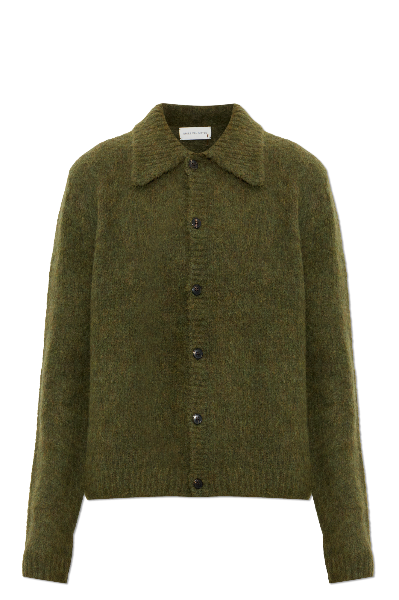 Dries Van Noten Wełniany Kardigan ‘Mora’, Mężczyźni, Zielony