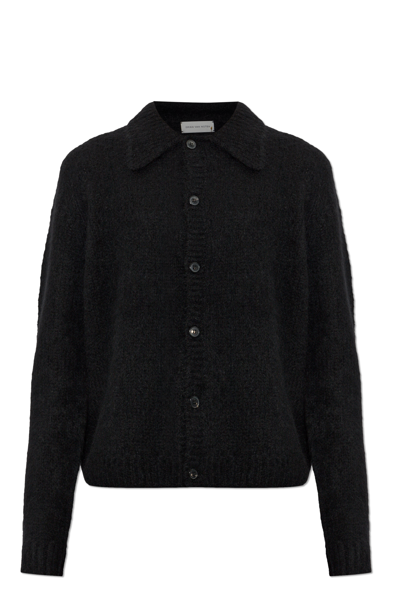 Dries Van Noten Wełniany Kardigan ‘Mora’, Mężczyźni, Czarny