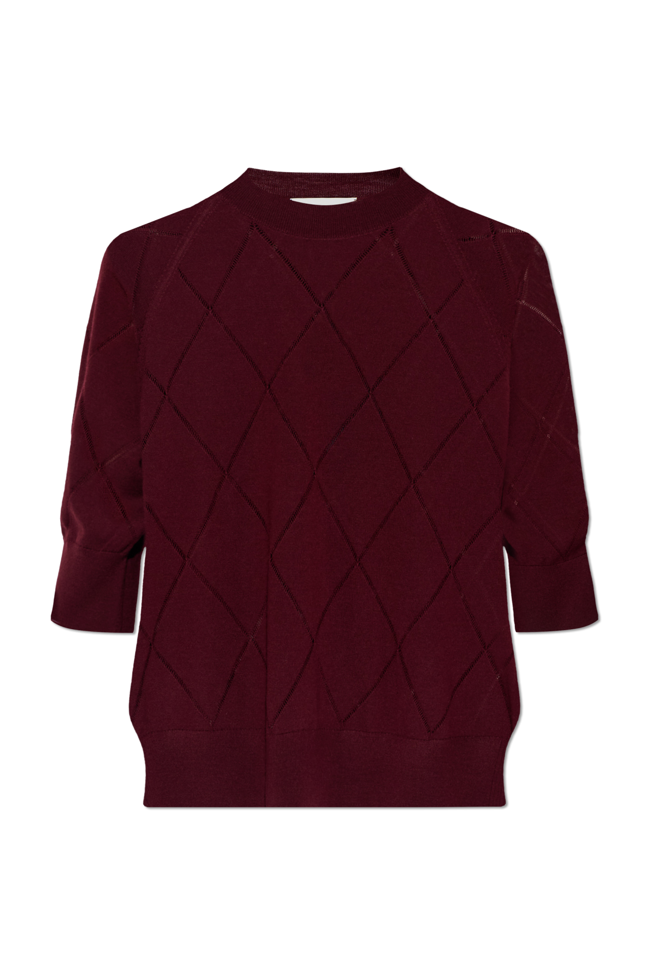 Dries Van Noten Wełniany Top `Tuan`, Kobiety, Bordo