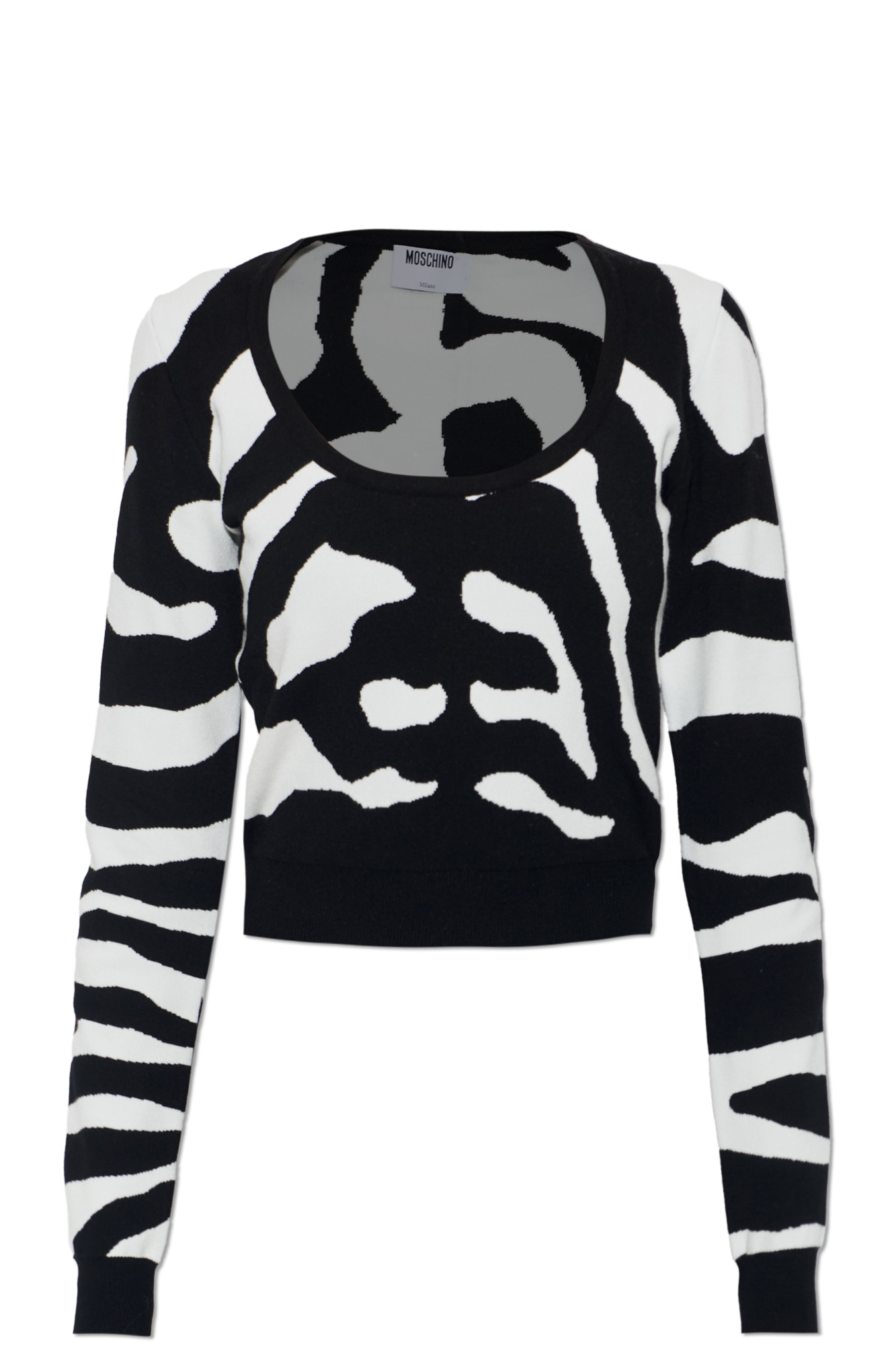 Moschino Sweter Z Długimi Rękawami, Kobiety, Czarny