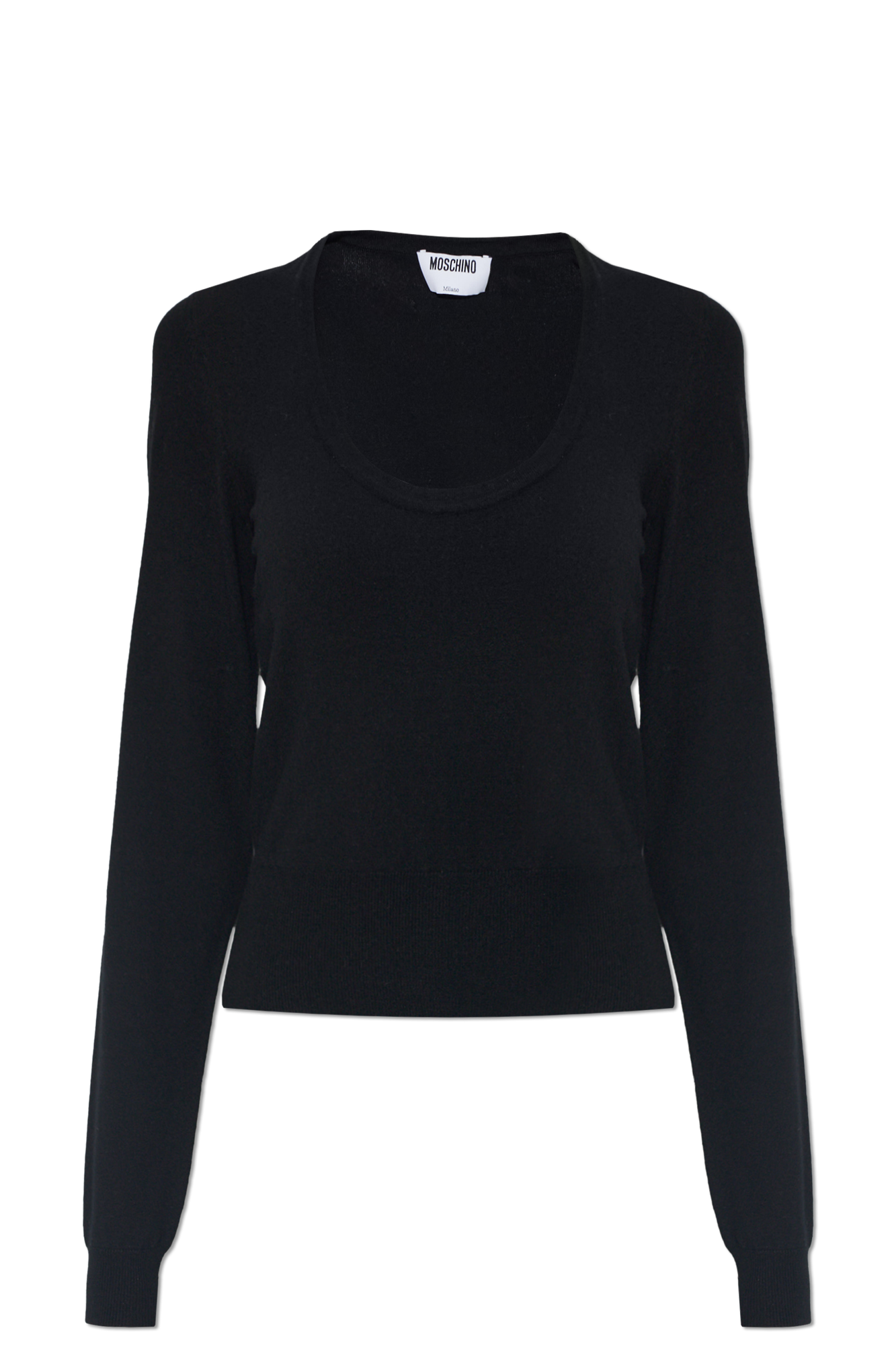 Moschino Top Z Długimi Rękawami, Kobiety, Czarny