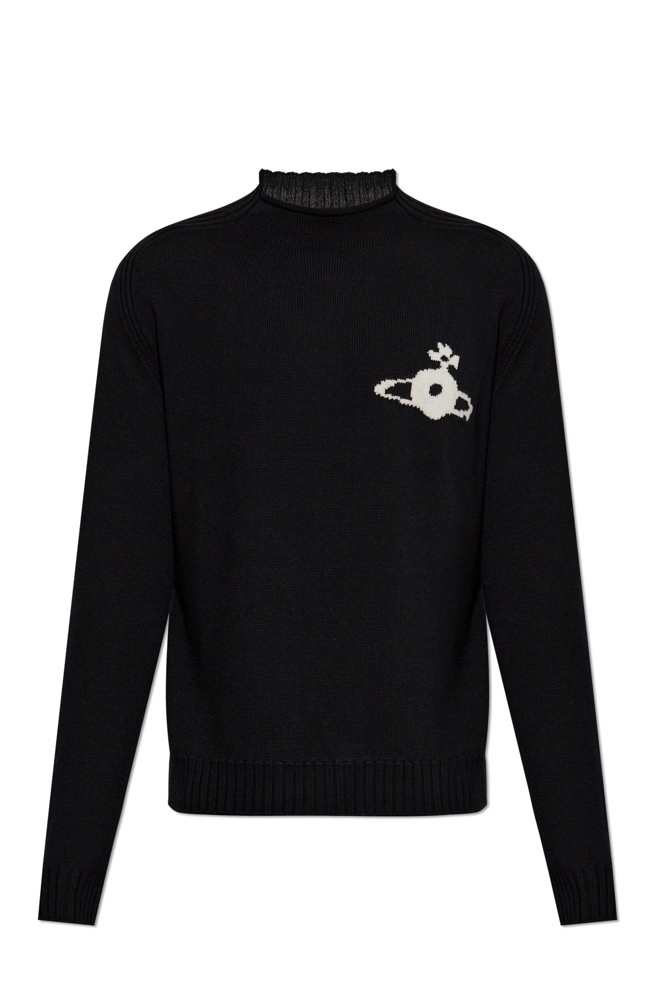 Vivienne Westwood Wełniany Sweter ‘Fisherman’, Mężczyźni, Czarny
