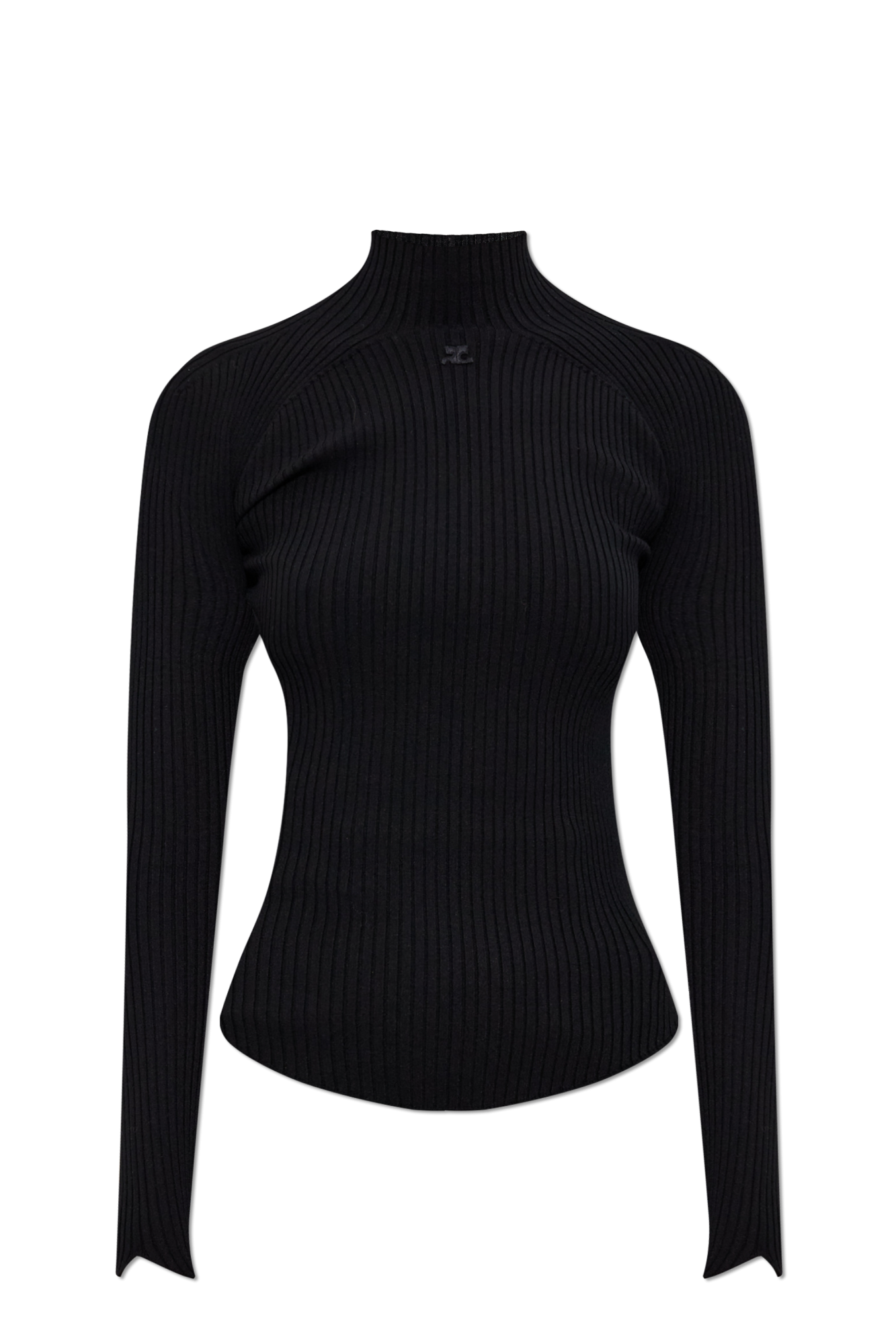 Courrèges Golf Z Logo, Kobiety, Czarny