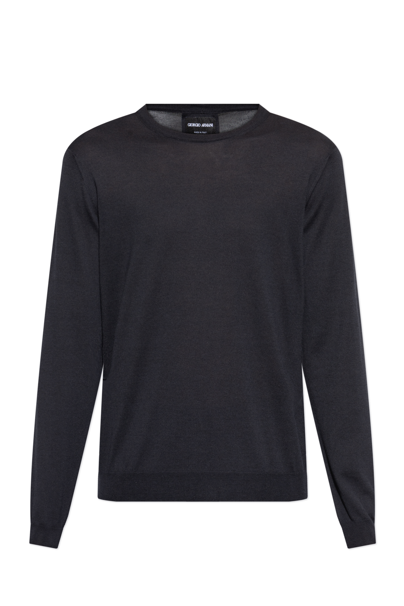 Giorgio Armani Jedwabny Sweter, Mężczyźni, Granatowy