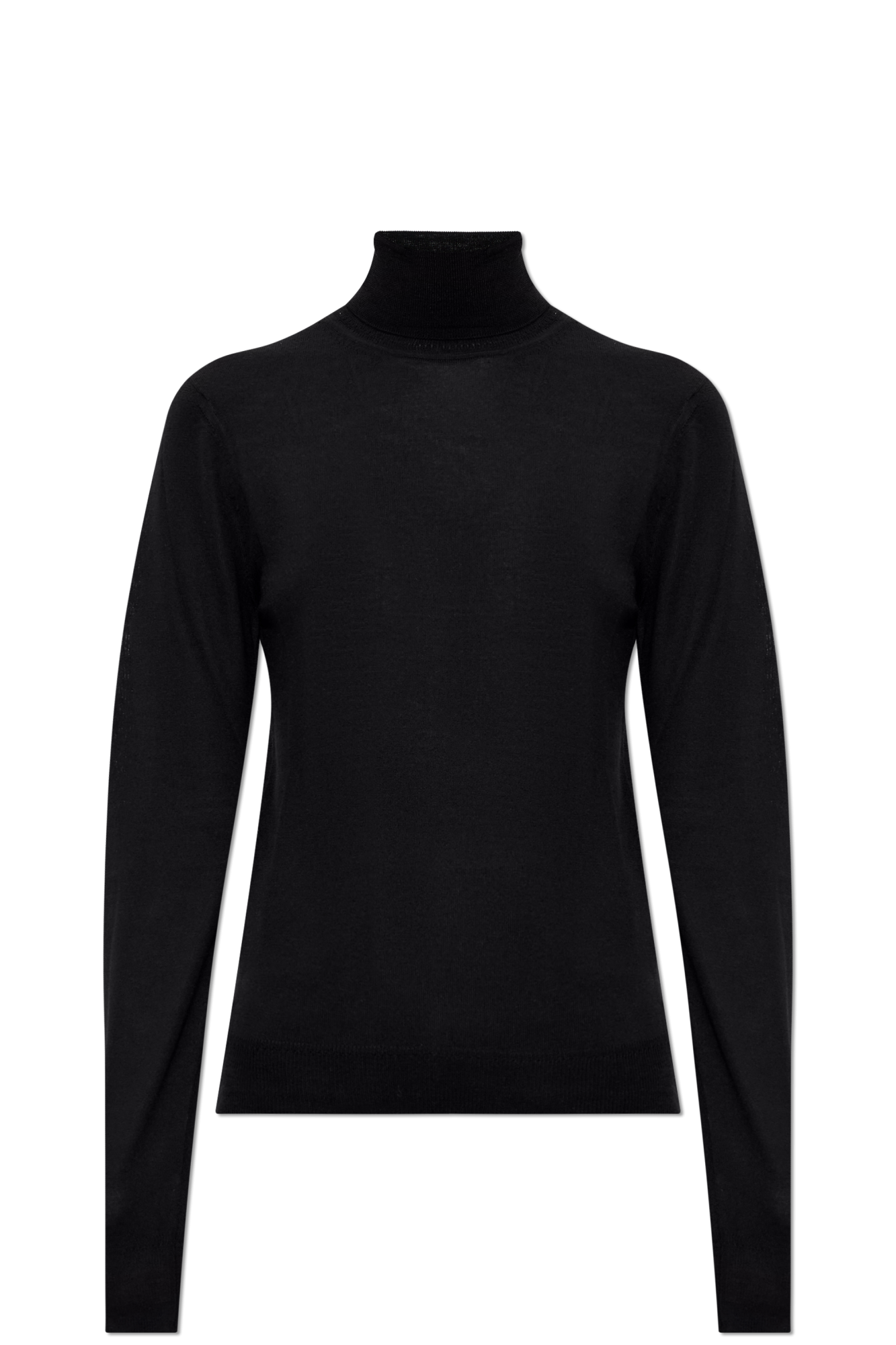Saint Laurent Wełniany Golf, Kobiety, Czarny