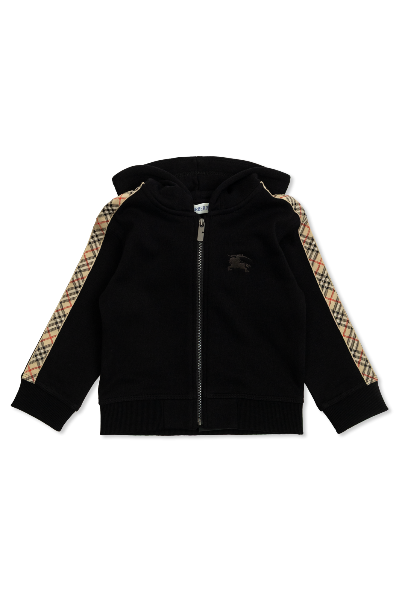 Burberry Kids Bluza Z Kapturem, Unisex, Czarny