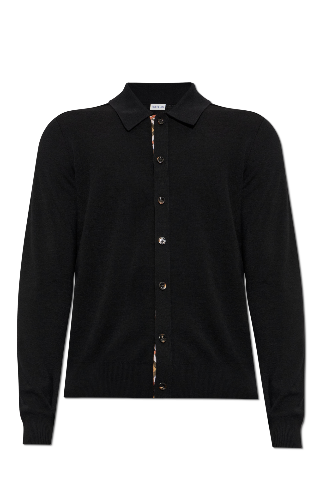 Burberry Wełniany Kardigan ‘Channing’, Mężczyźni, Czarny