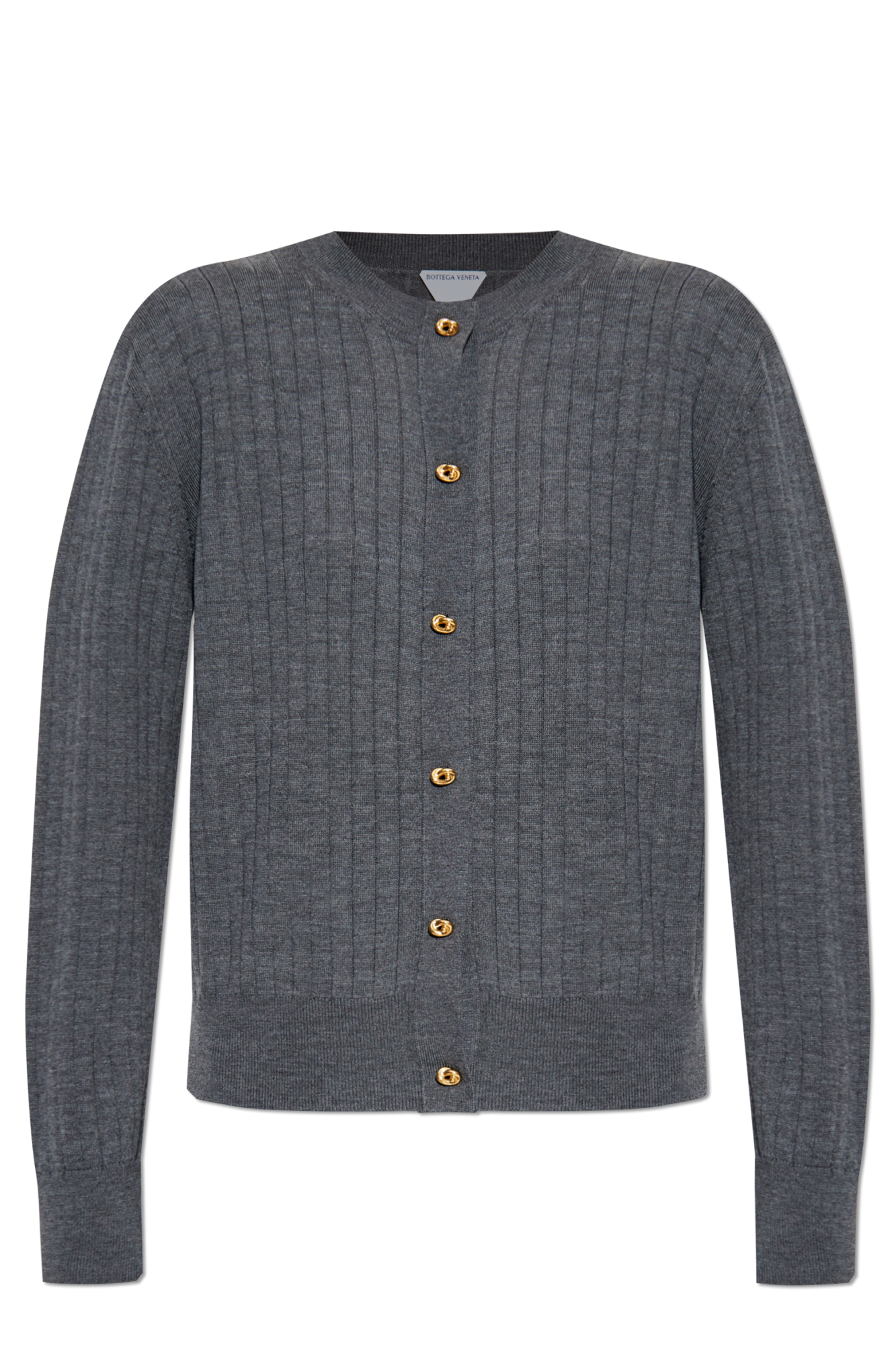 Bottega Veneta Wełniany Kardigan, Kobiety, Szary