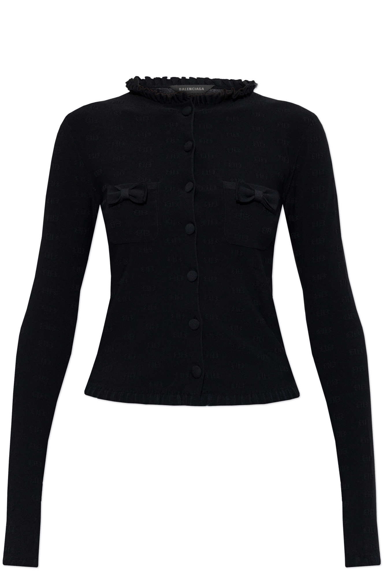 Balenciaga Kardigan Z Kieszeniami, Kobiety, Czarny
