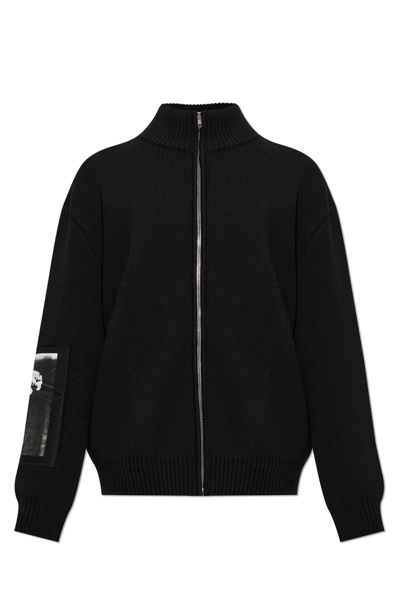 Balenciaga Wełniany Kardigan, Mężczyźni, Czarny