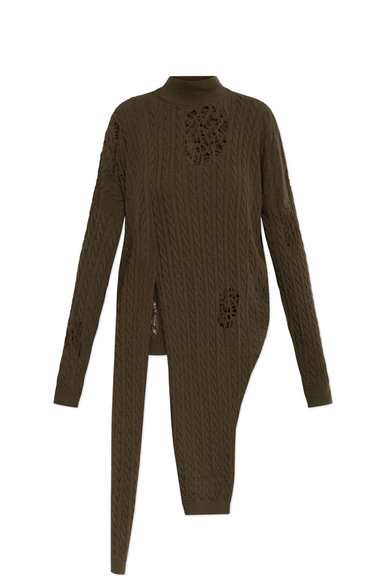 Blumarine Sweter Z Efektem Zniszczenia, Kobiety, Zielony