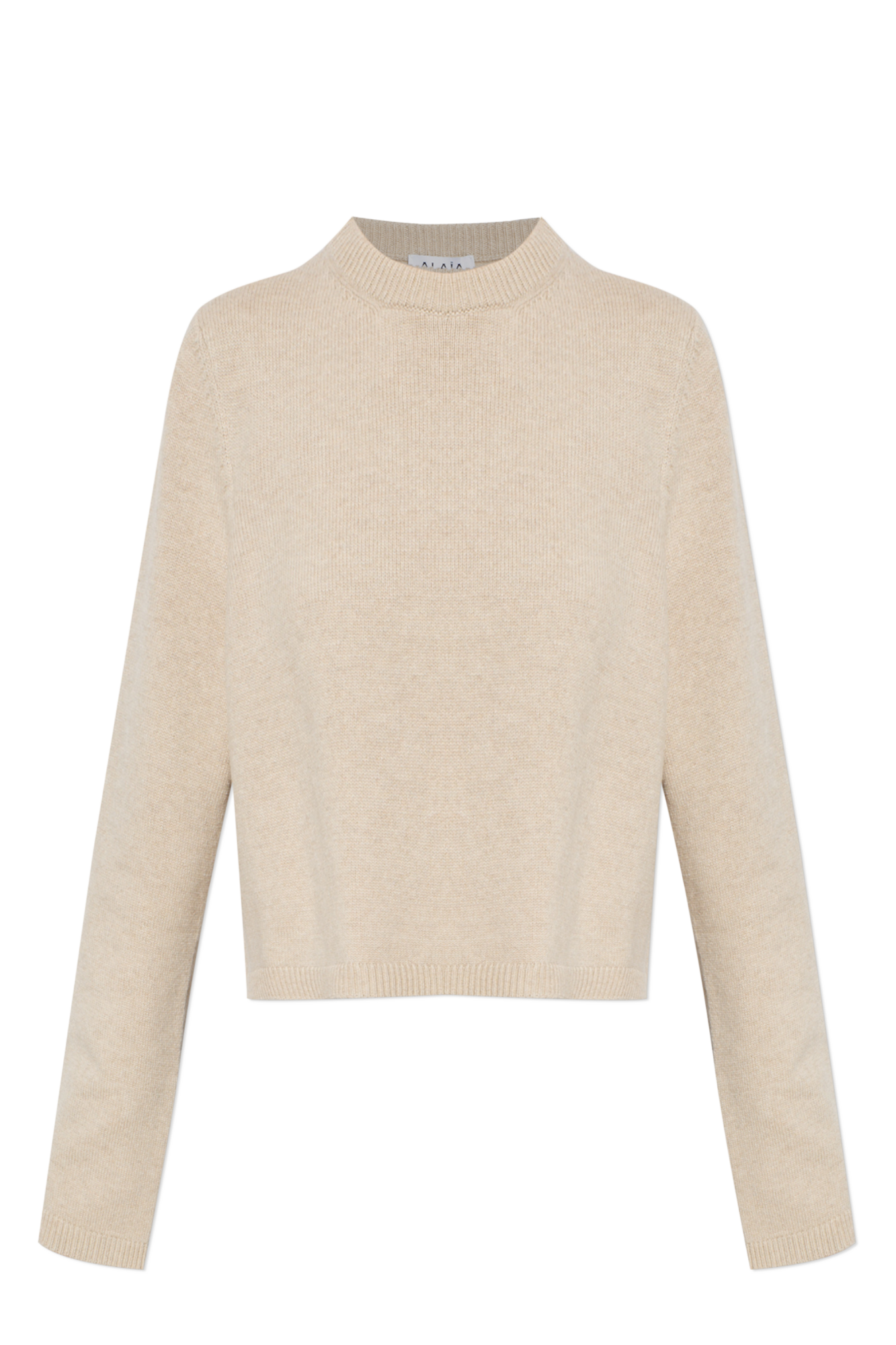 Alaïa Kaszmirowy Sweter, Kobiety, Beżowy