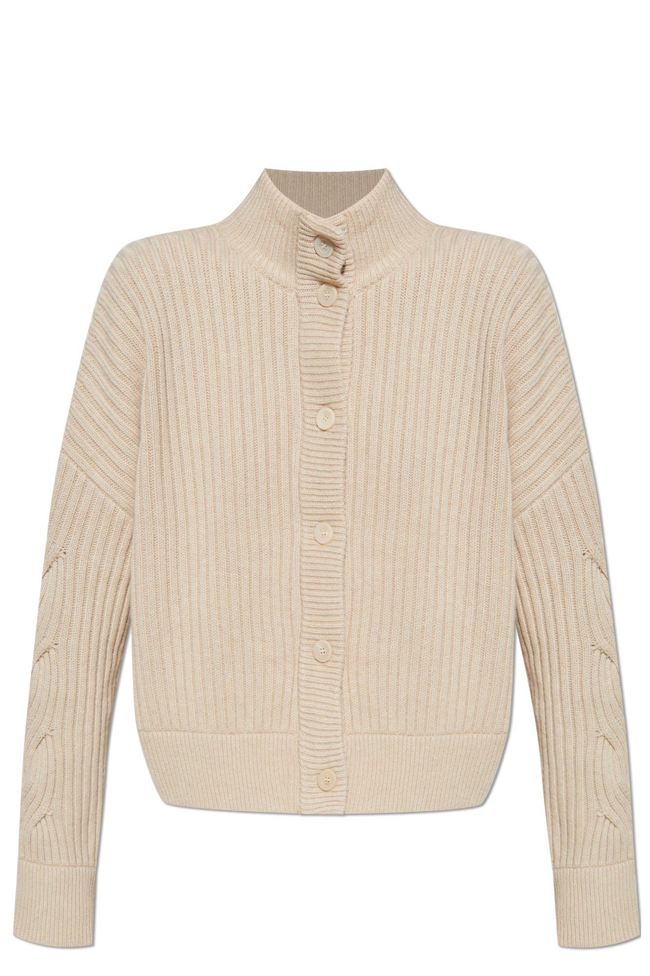 Max Mara Wełniany Kardigan ‘Afelio’, Kobiety, Beżowy