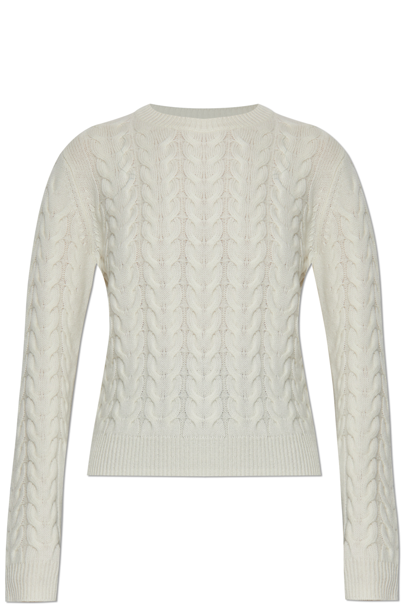 Max Mara Kaszmirowy Sweter `Aramis`, Kobiety, Biały