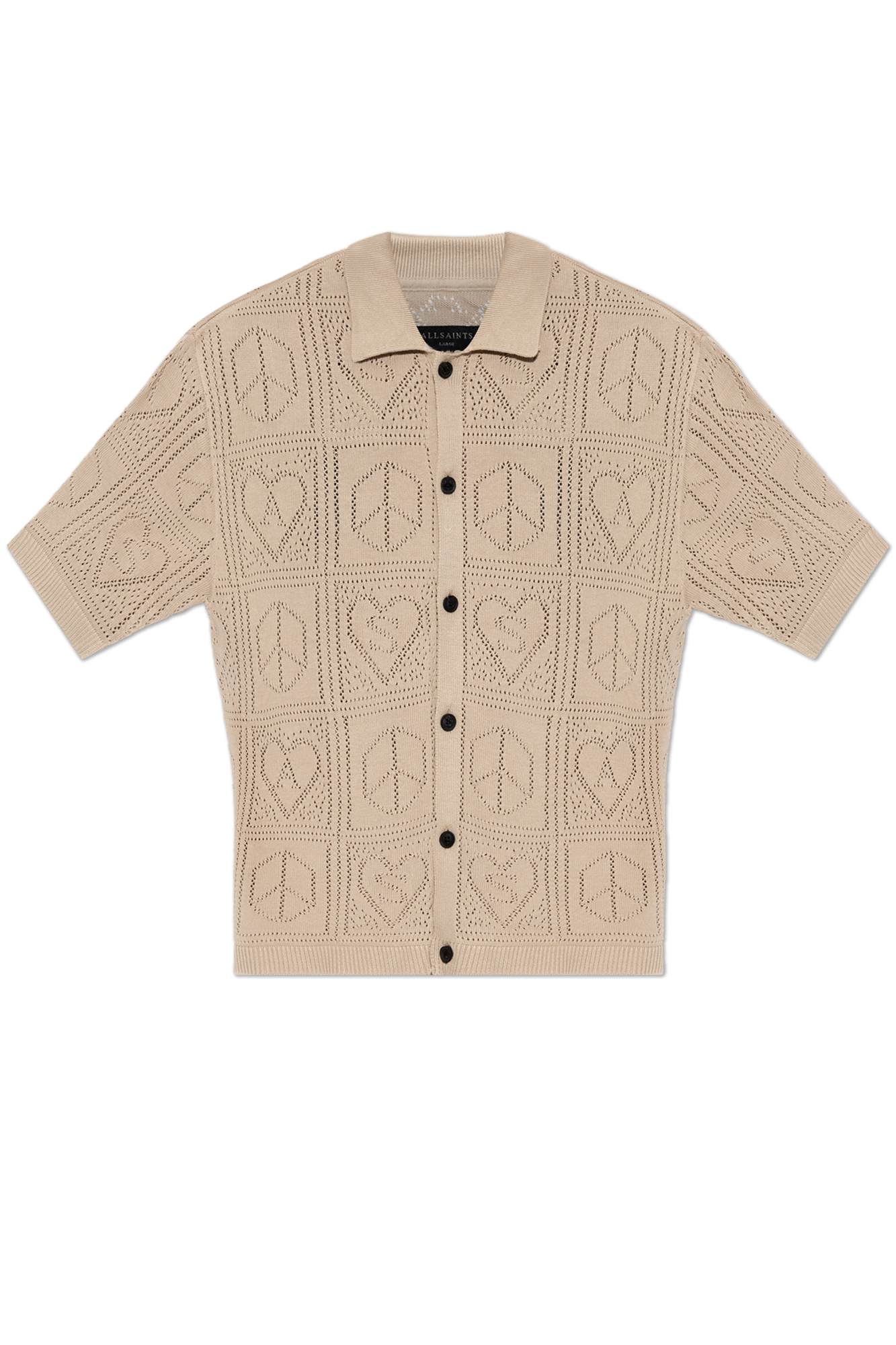 AllSaints Kardigan ‘Arktx’, Mężczyźni, Beżowy