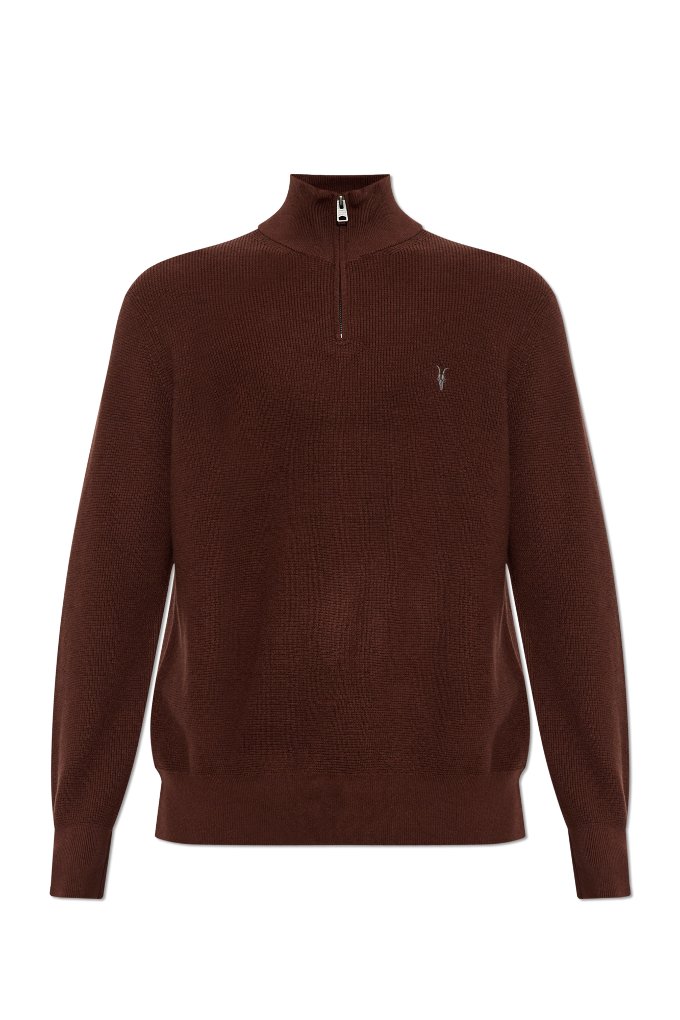 AllSaints Sweter ‘Aspen’, Mężczyźni, Brązowy
