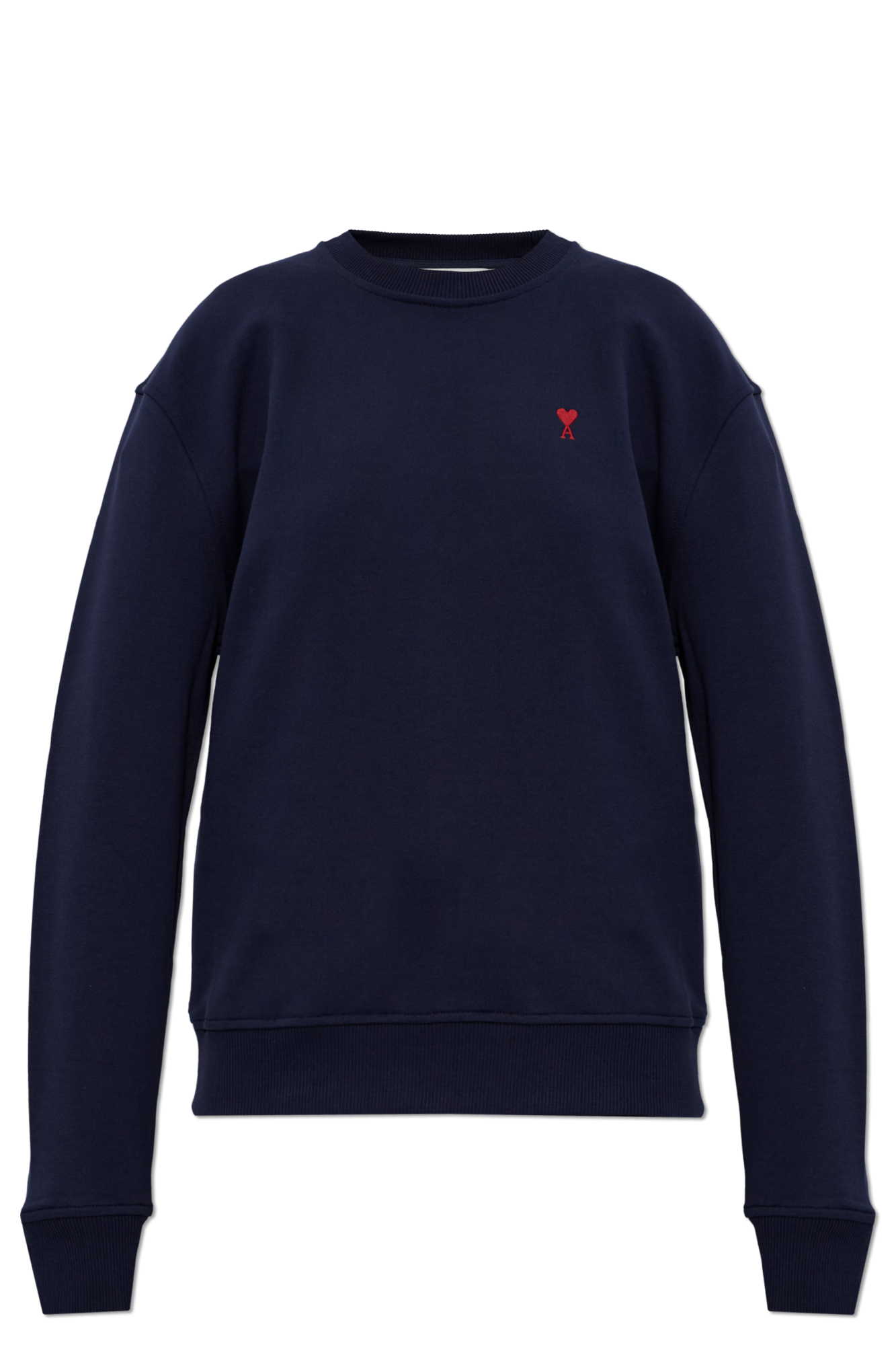 Ami Alexandre Mattiussi Bluza Z Wyszytym Logo, Kobiety, Granatowy