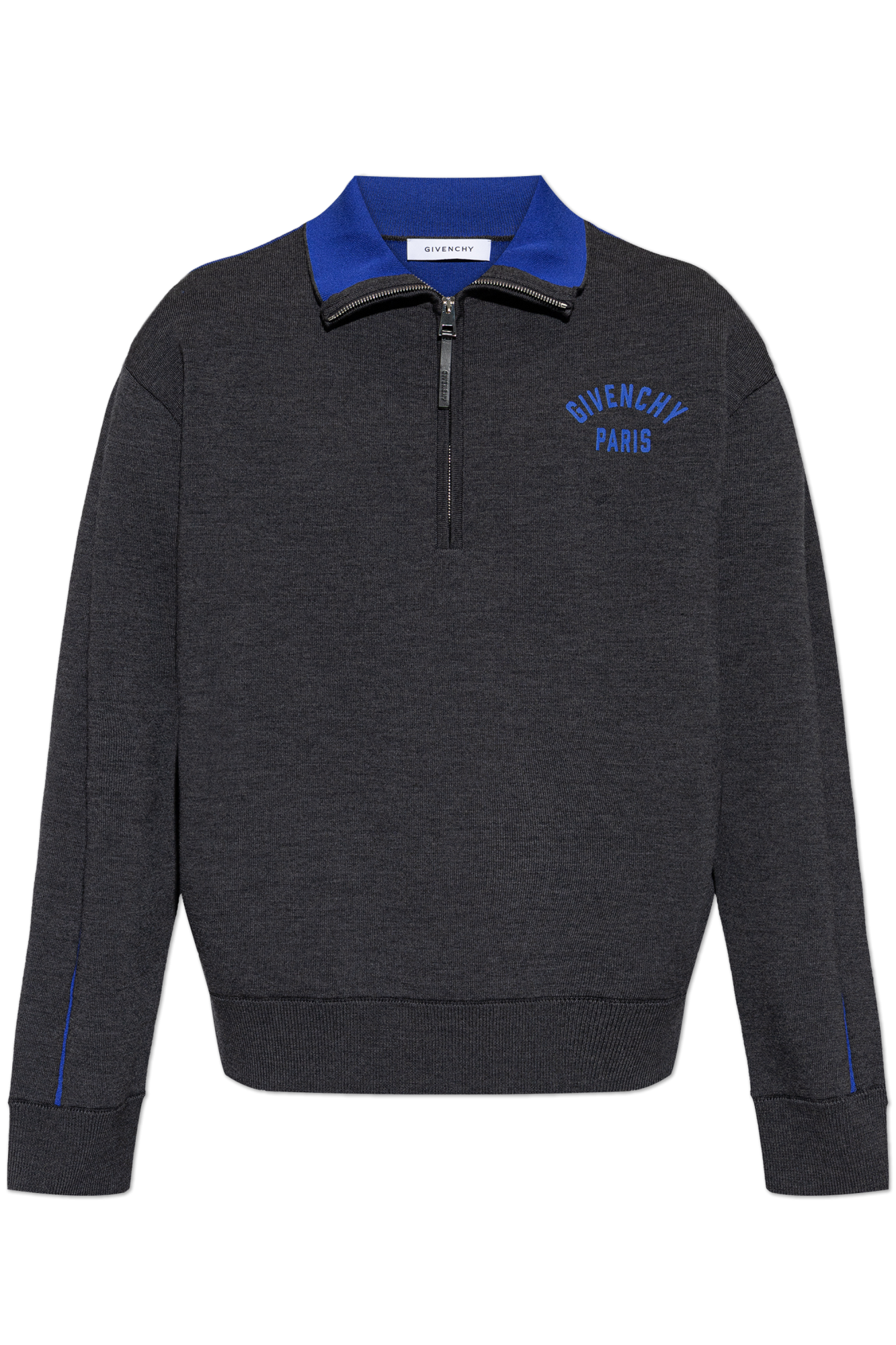 Givenchy Sweter Z Logo, Mężczyźni, Szary